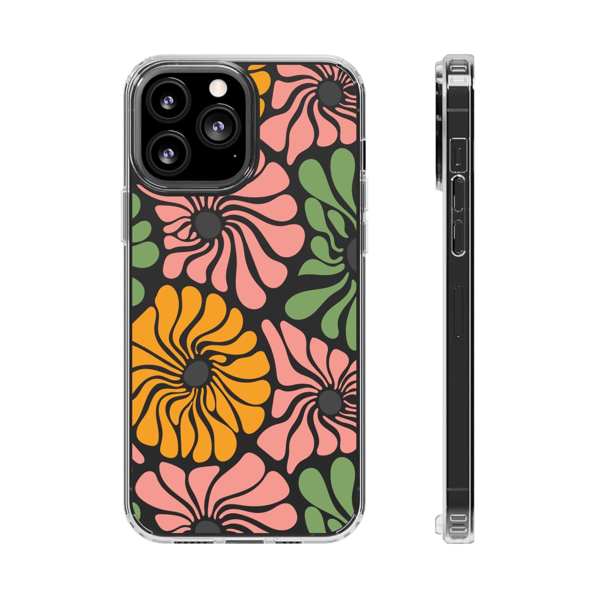 Retro Flower Phone Case, Hippie Boho Clear Phone Case, Matisse Flower Market Daisies Phonecase for iPhone 12, iPhone 13, iPhone 14 & Samsung Phone Case Printify iPhone 13 Pro Max Without gift packaging 