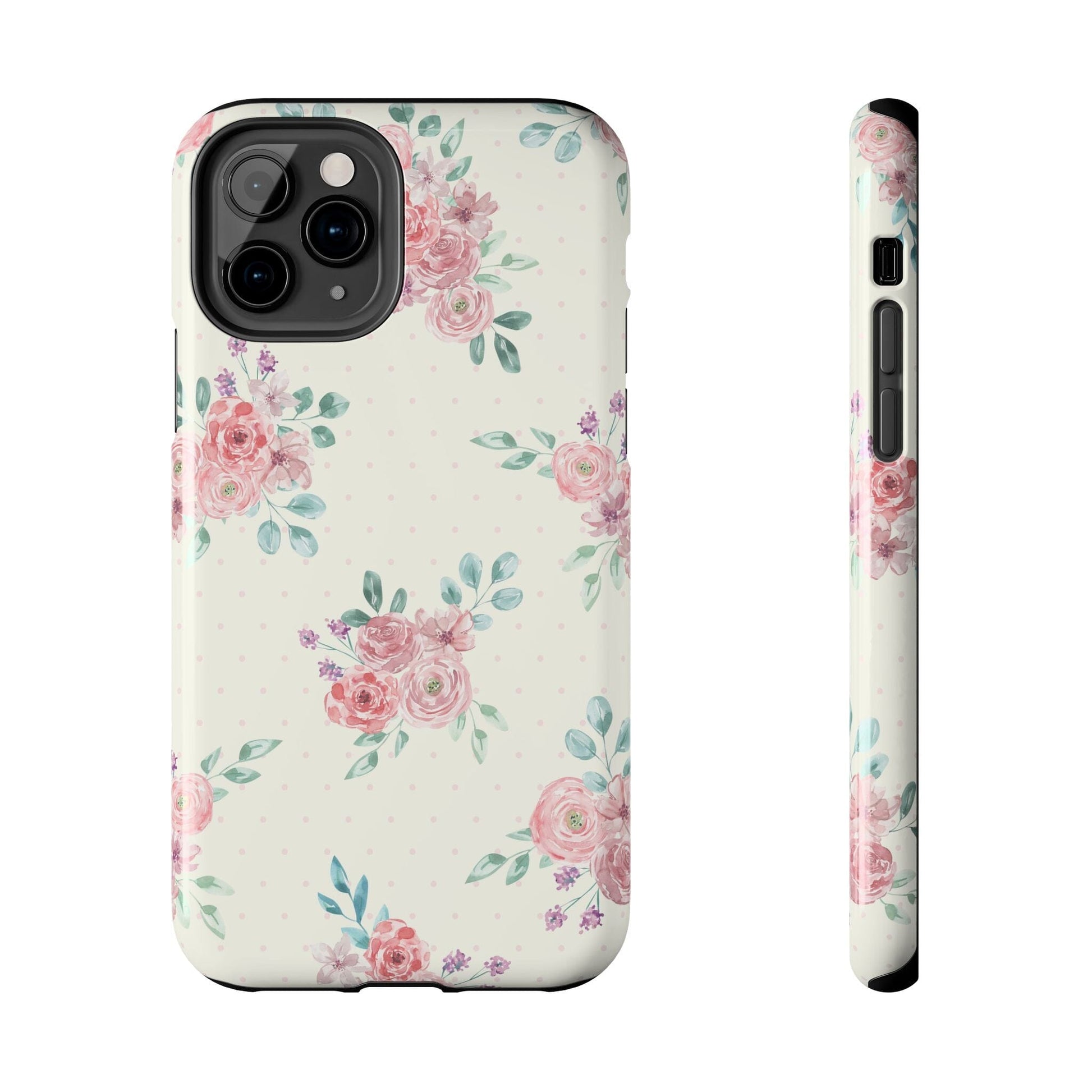 Vanilla Coquette Phone Case, Vintage Floral Phonecases, Summer Phone Cases, Cute Trendy Flower iPhone Case for 12 Mini 13 14 Pro 15 Pro Max Phone Case Printify iPhone 11 Pro 