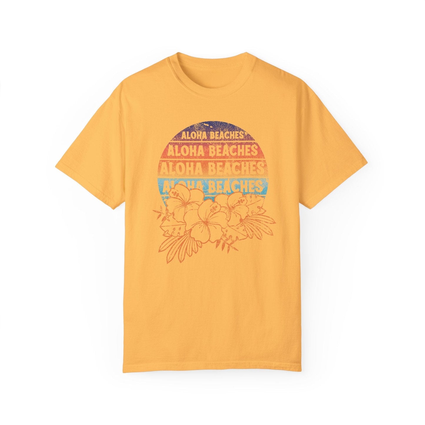 Mermaidcore Aloha Beaches Shirt, Coconut Girl Aesthetic, Ocean Inspired Style, VSCO Clothing, Y2K Shirts, Teenage Girl Gift T-Shirt Printify Citrus S 