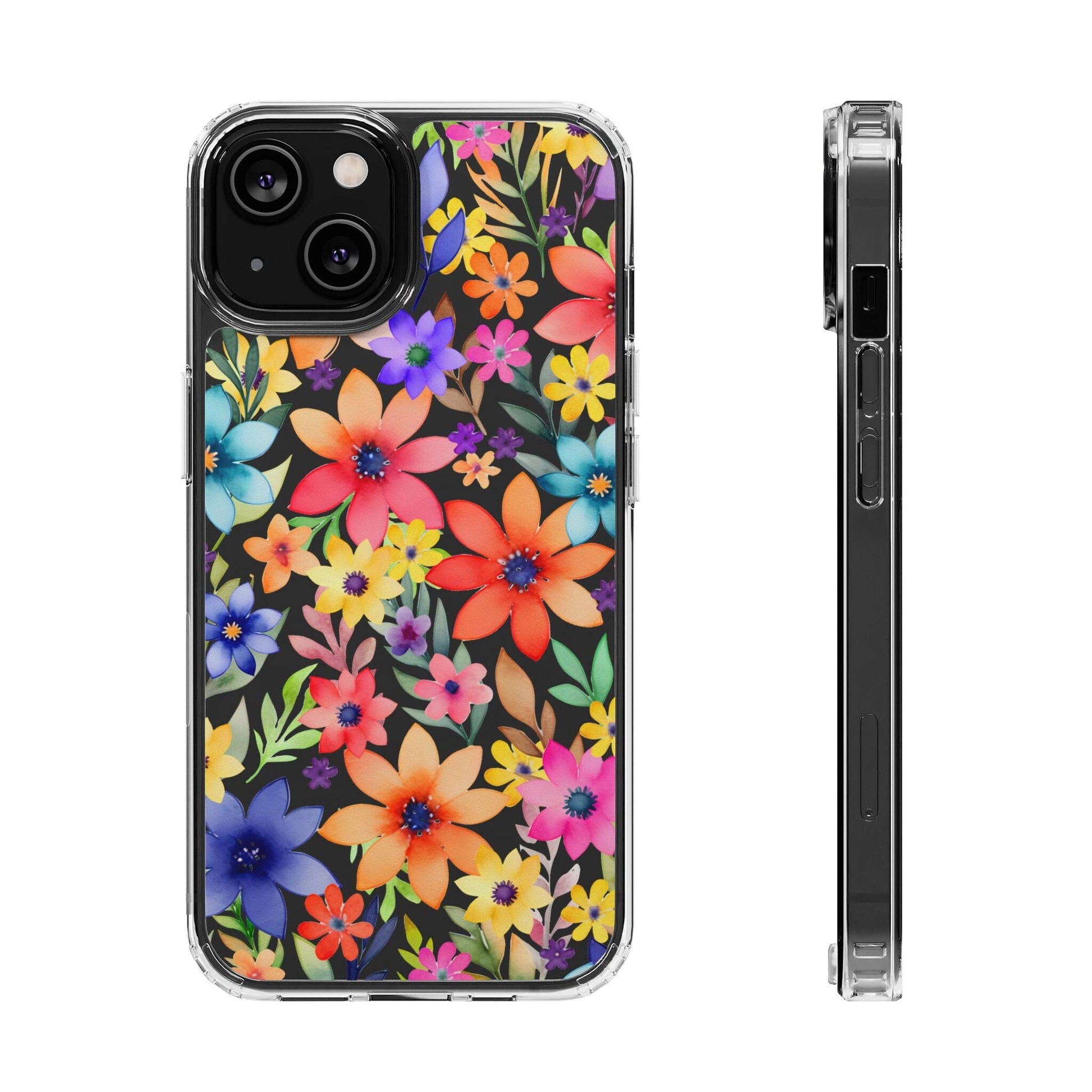 iPhone 16 Pro Case, Clear Phone Case, Flower Phone Case s24 Ultra Case, Cute Phonecase, Coquette Phone Case Phone Case Printify iPhone 14 Without gift packaging 