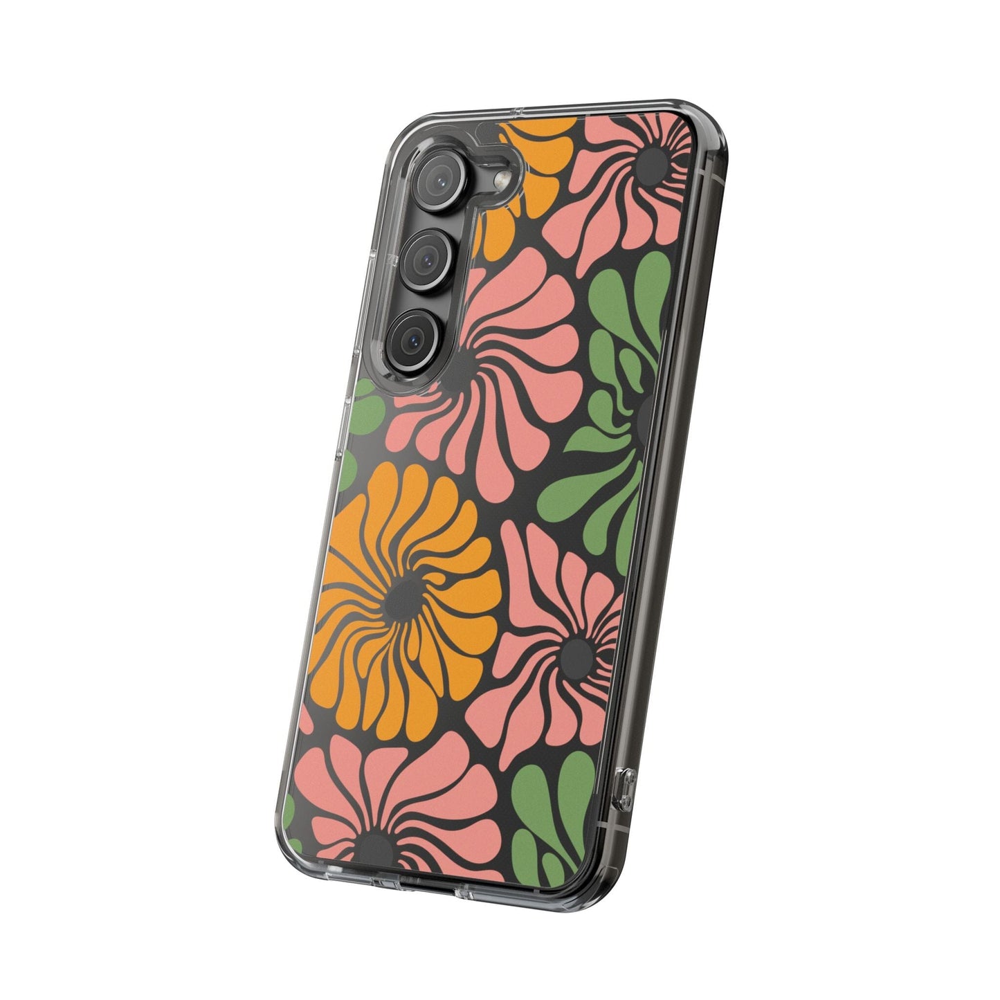 Retro Flower Phone Case, Hippie Boho Clear Phone Case, Matisse Flower Market Daisies Phonecase for iPhone 12, iPhone 13, iPhone 14 & Samsung Phone Case Printify 