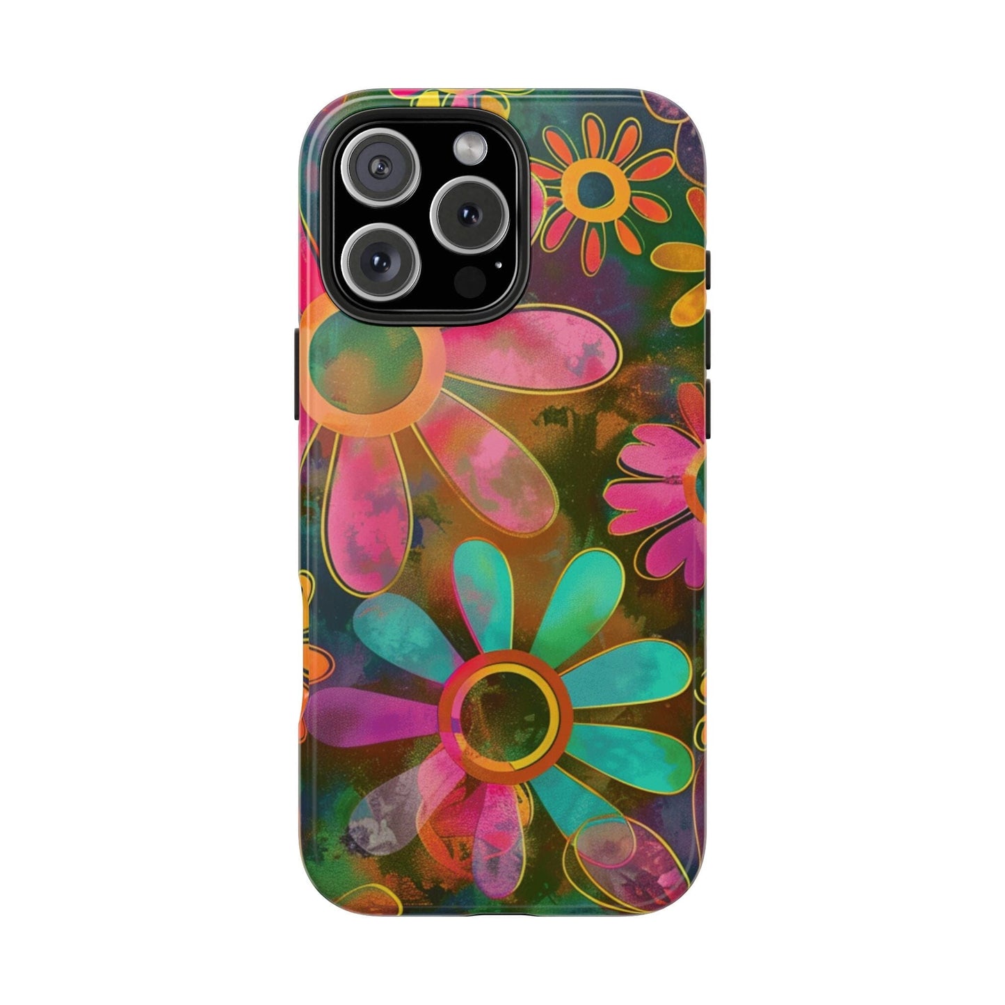 70s Retro Daisy Phone Case • Impact Resistant Cases Designed to fit Most iPhone and Samsung Phones Phone Case Printify iPhone 16 Pro Max 