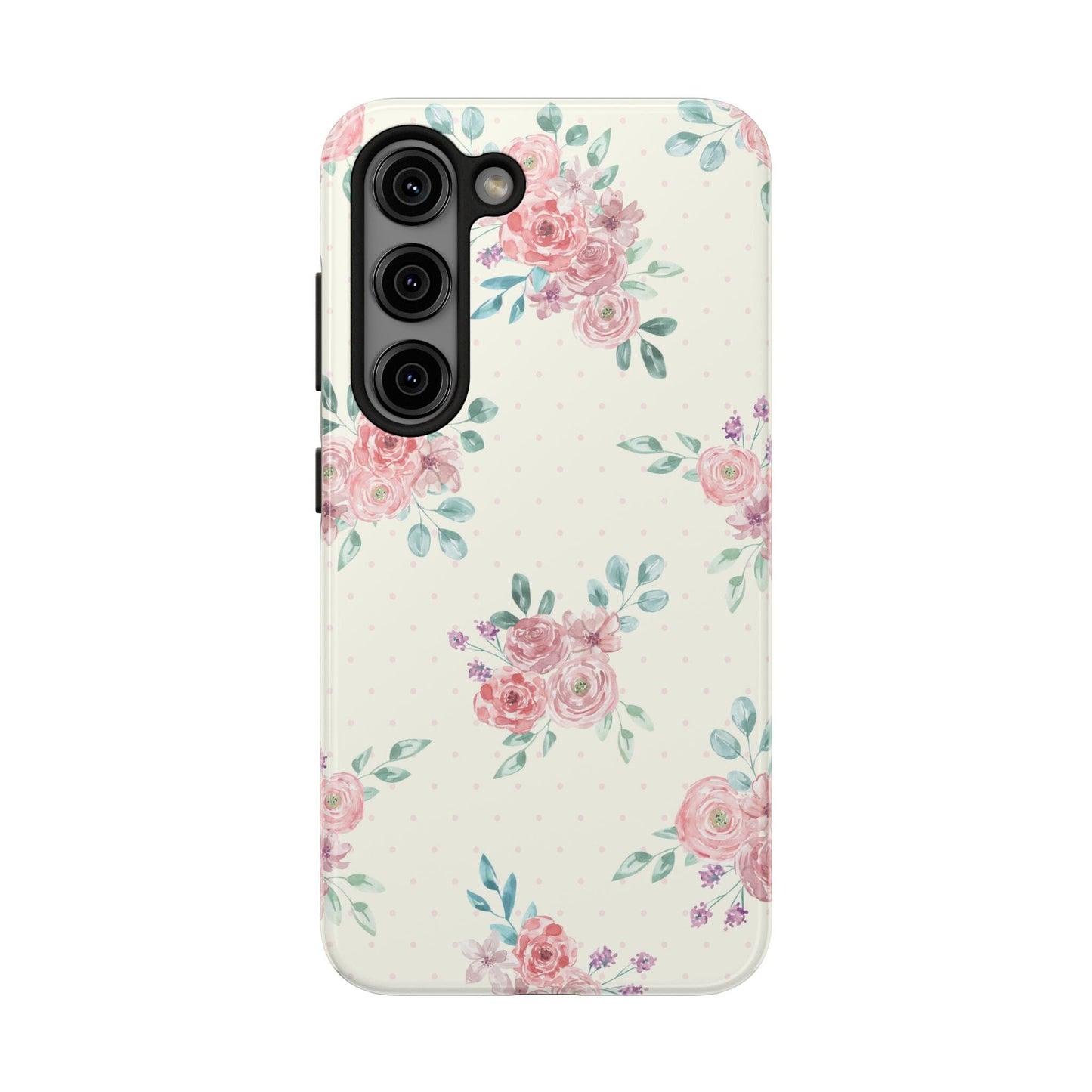 Vanilla Coquette Phone Case, Vintage Floral Phonecases, Summer Phone Cases, Cute Trendy Flower iPhone Case for 12 Mini 13 14 Pro 15 Pro Max Phone Case Printify Samsung Galaxy S23 