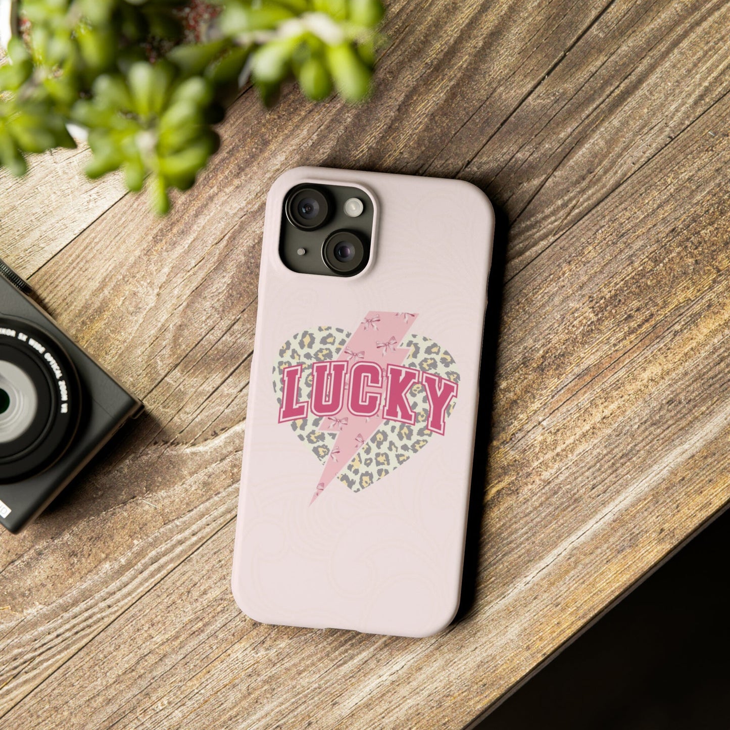 Lucky You Coquette iPhone Case, Slim Case, iPhone 13 - 15 ~ Multiple Options for iPhone and Samsung Phones Phone Case Printify iPhone 15 