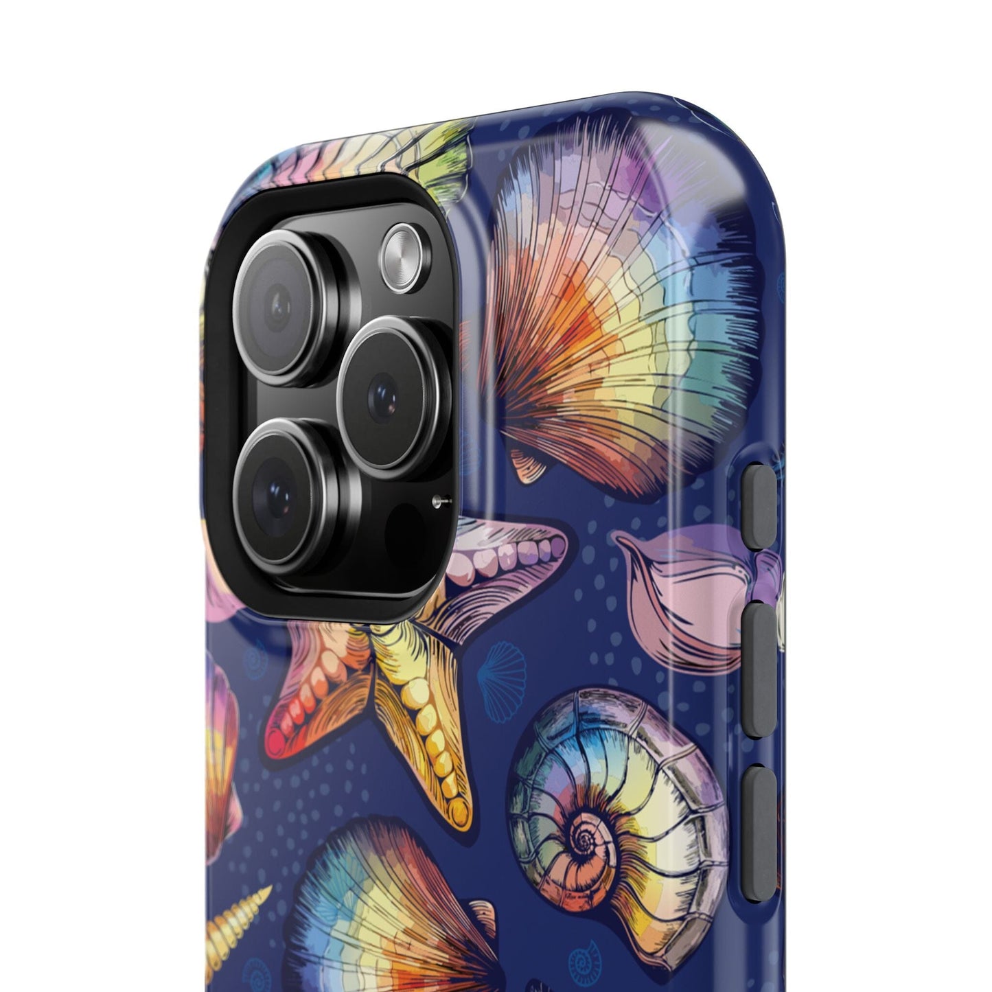 Rainbow Seashell Phone Case • Designed to fit most iPhone and Samsung Phones Phone Case Printify 