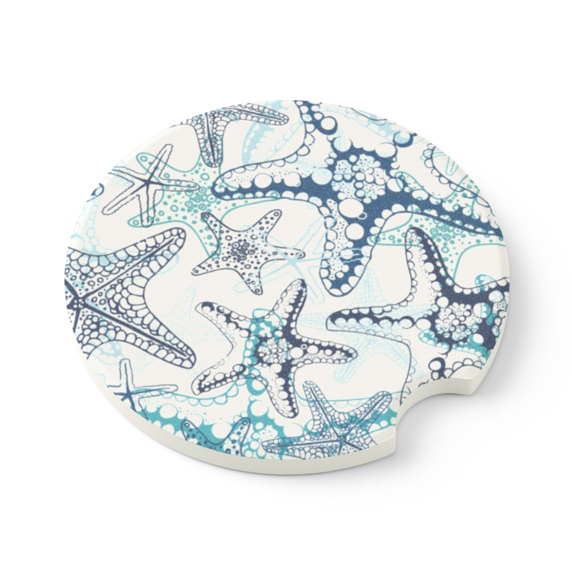 Starfish Car Coasters, Summer Car Decor • Cute Car Accessories, Ocean Inspired Style Home Decor Printify 