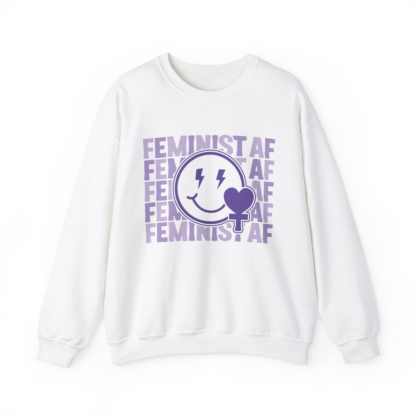 Feminist Sweatshirt Sweatshirt Printify White S 