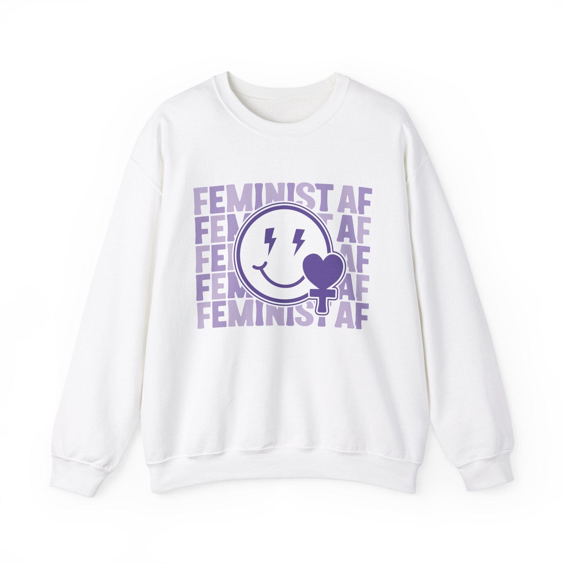 Feminist Sweatshirt Sweatshirt Printify White S 