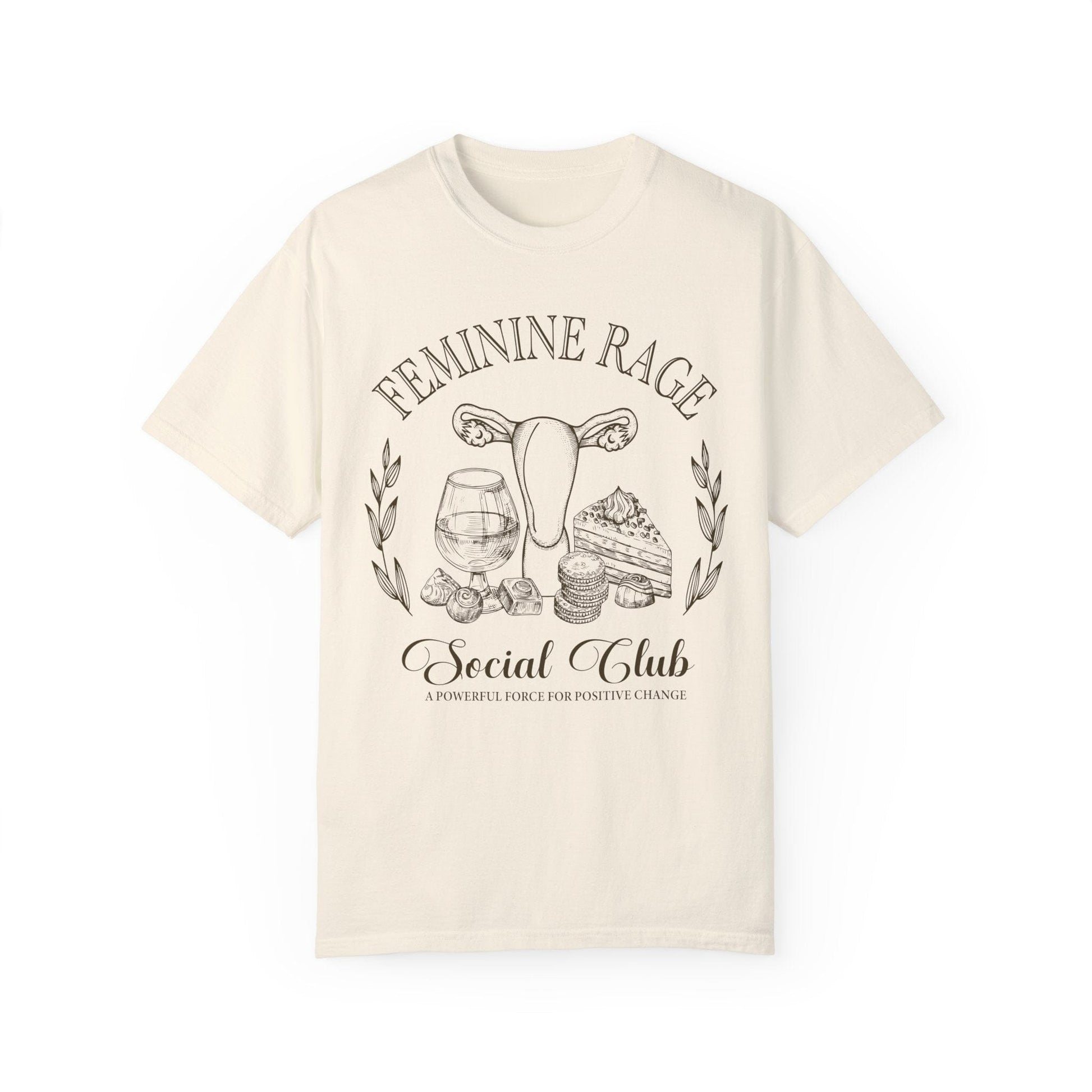 Feminine Rage Social Club T-shirt, Comfort Colors Shirts T-Shirt Printify 