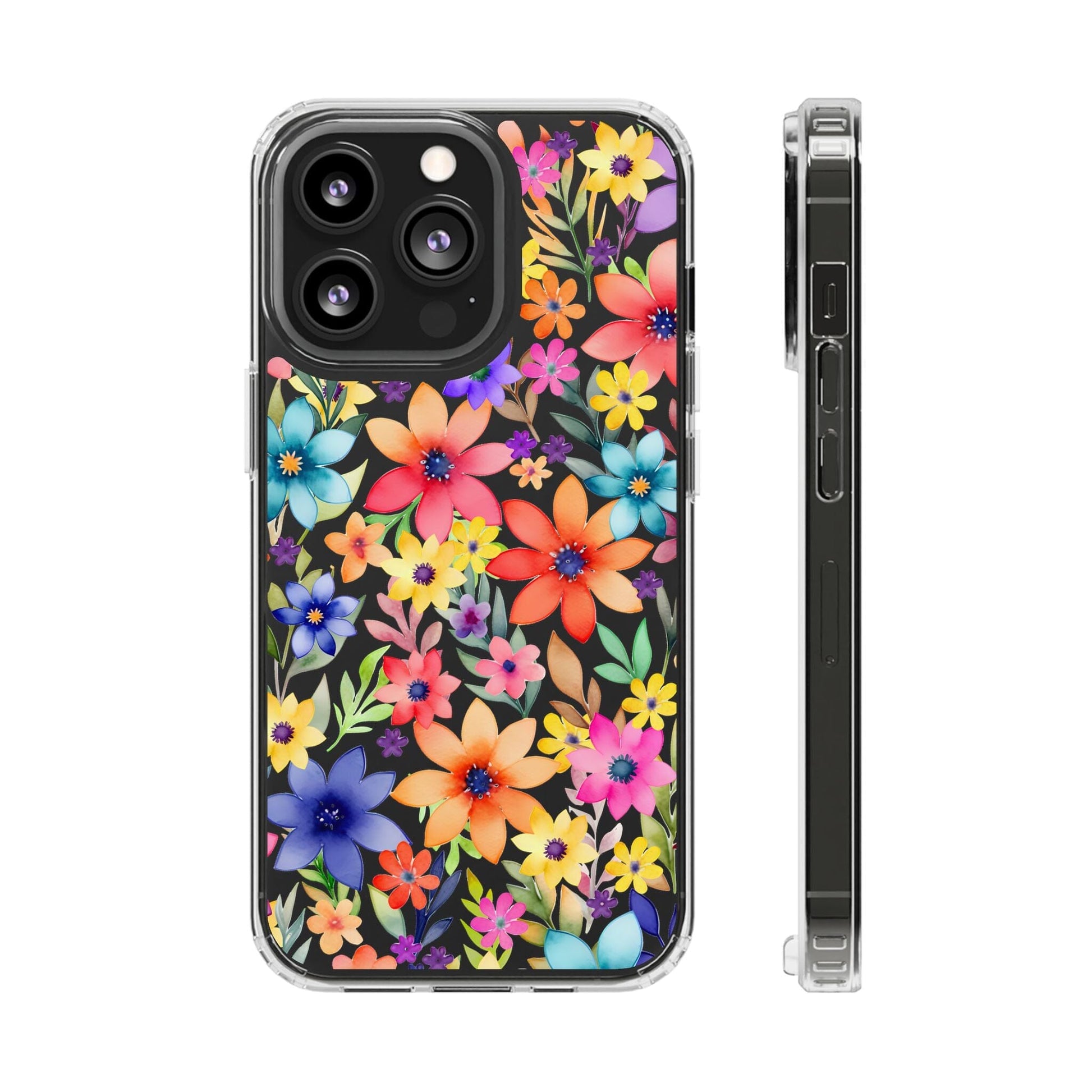 iPhone 16 Pro Case, Clear Phone Case, Flower Phone Case s24 Ultra Case, Cute Phonecase, Coquette Phone Case Phone Case Printify iPhone 13 Pro Without gift packaging 