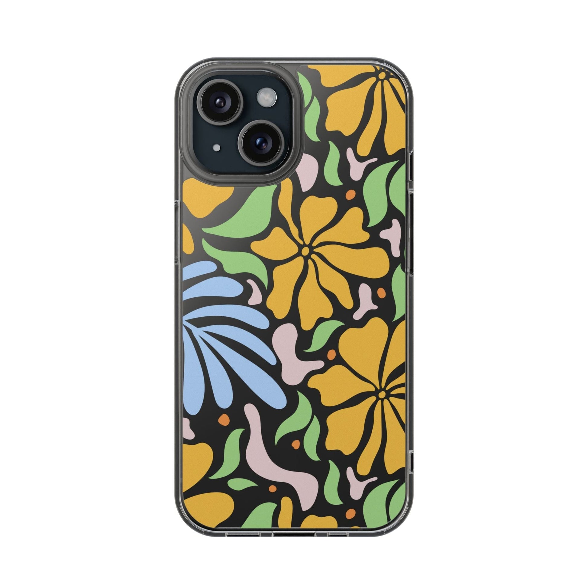 Matisse Floral Phone Case, Flower Market Phone Case, Clear Groovy Retro Flower iPhone Case for iPhone 12 mini, iPhone 13 Pro, iPhone 14 Phone Case Printify iPhone 15 Without gift packaging 