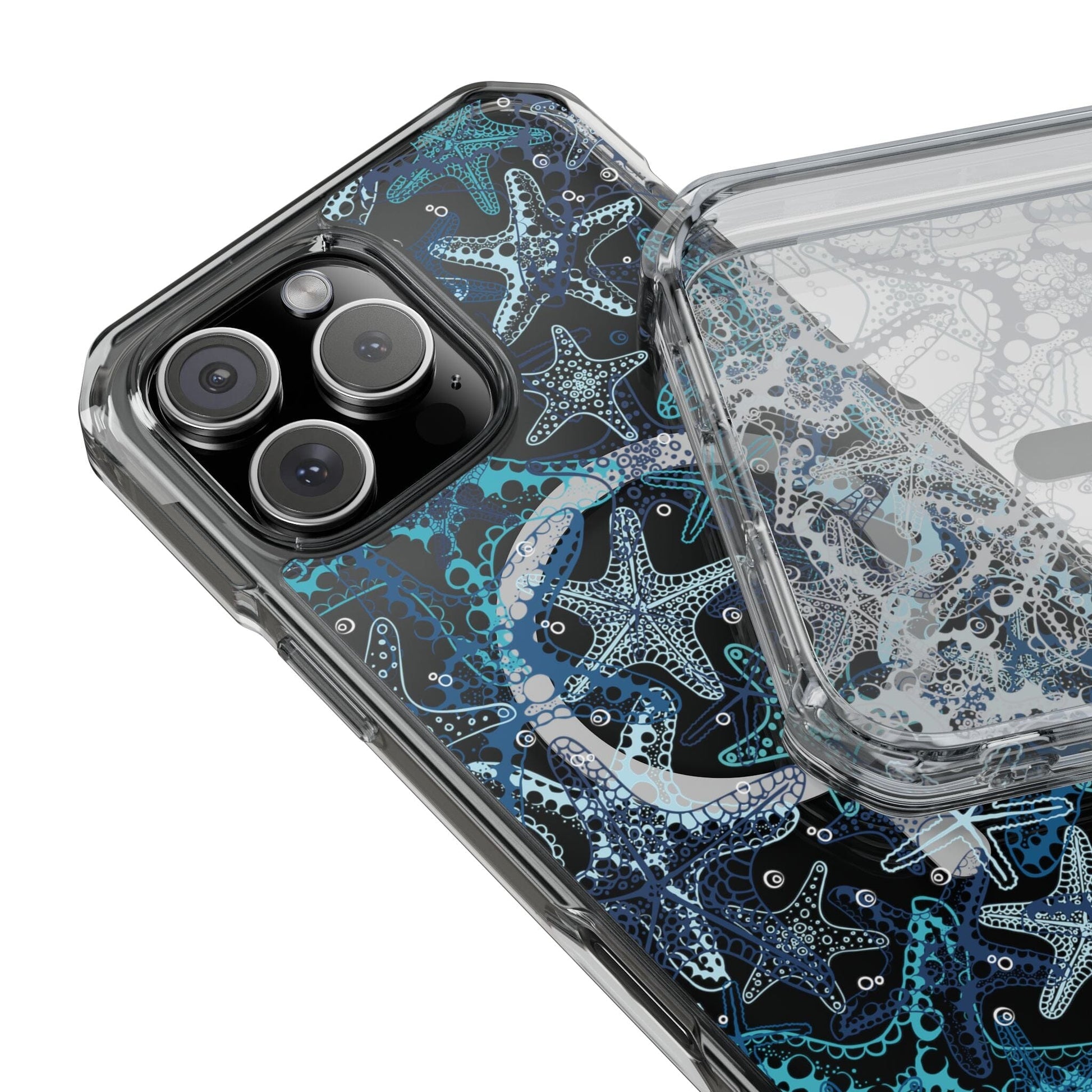 Magnetic Clear Starfish Phone Case • Summer iPhone Cases Phone Case Printify 