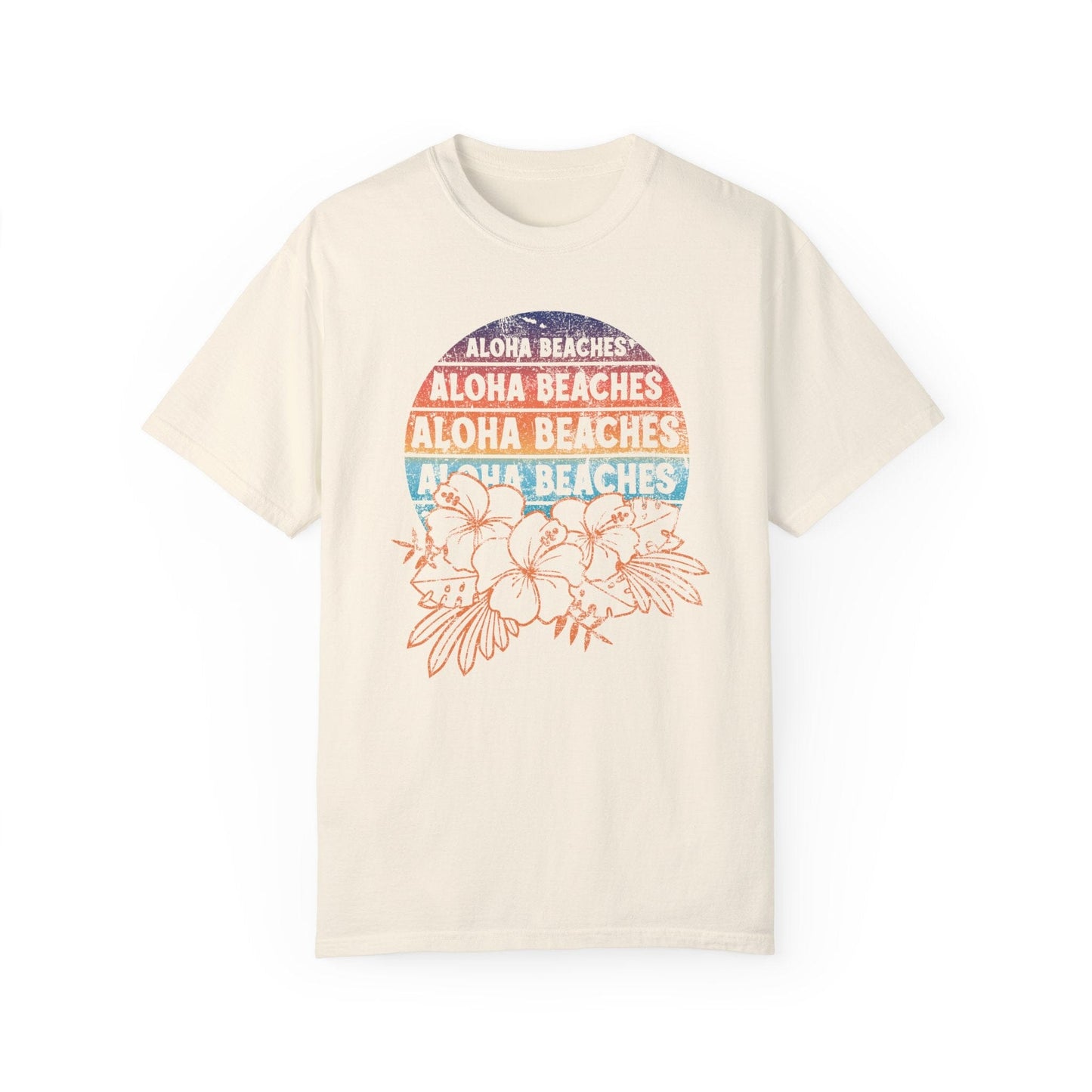 Mermaidcore Aloha Beaches Shirt, Coconut Girl Aesthetic, Ocean Inspired Style, VSCO Clothing, Y2K Shirts, Teenage Girl Gift T-Shirt Printify Ivory S 