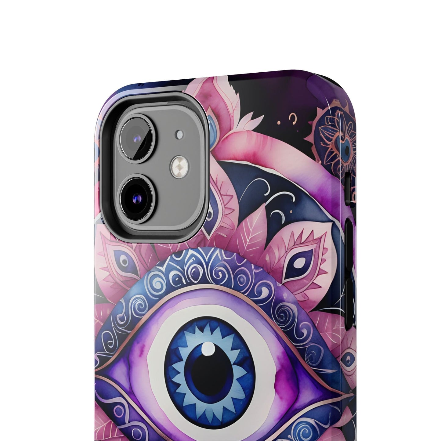 Purple Evil Eye Phone Case, Cosmic Mandala Phone Case, Phone Case Printify 