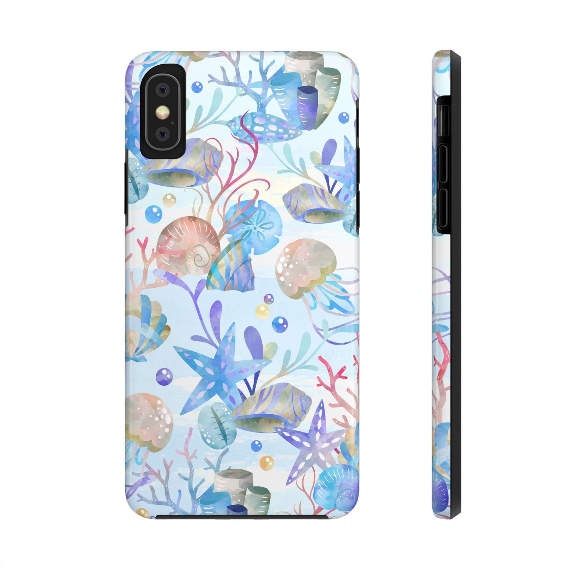 Vintage Seashell Phone Case • Beachy Summer Vibes Phone Case, Ocean Inspired Style fits most iPhone and Samsung Phones Phone Case Printify iPhone XS 