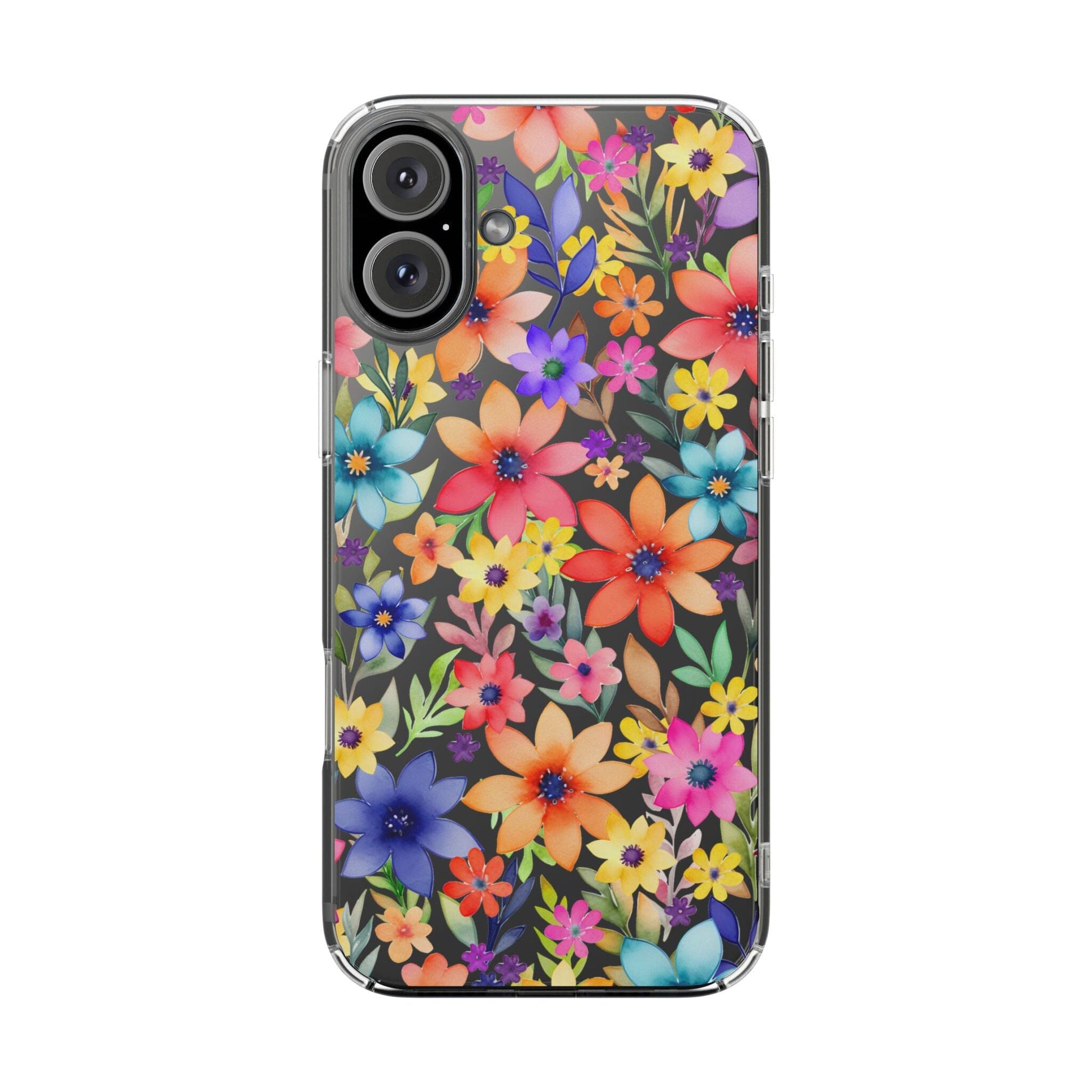 iPhone 16 Pro Case, Clear Phone Case, Flower Phone Case s24 Ultra Case, Cute Phonecase, Coquette Phone Case Phone Case Printify iPhone 16 Plus Without gift packaging 