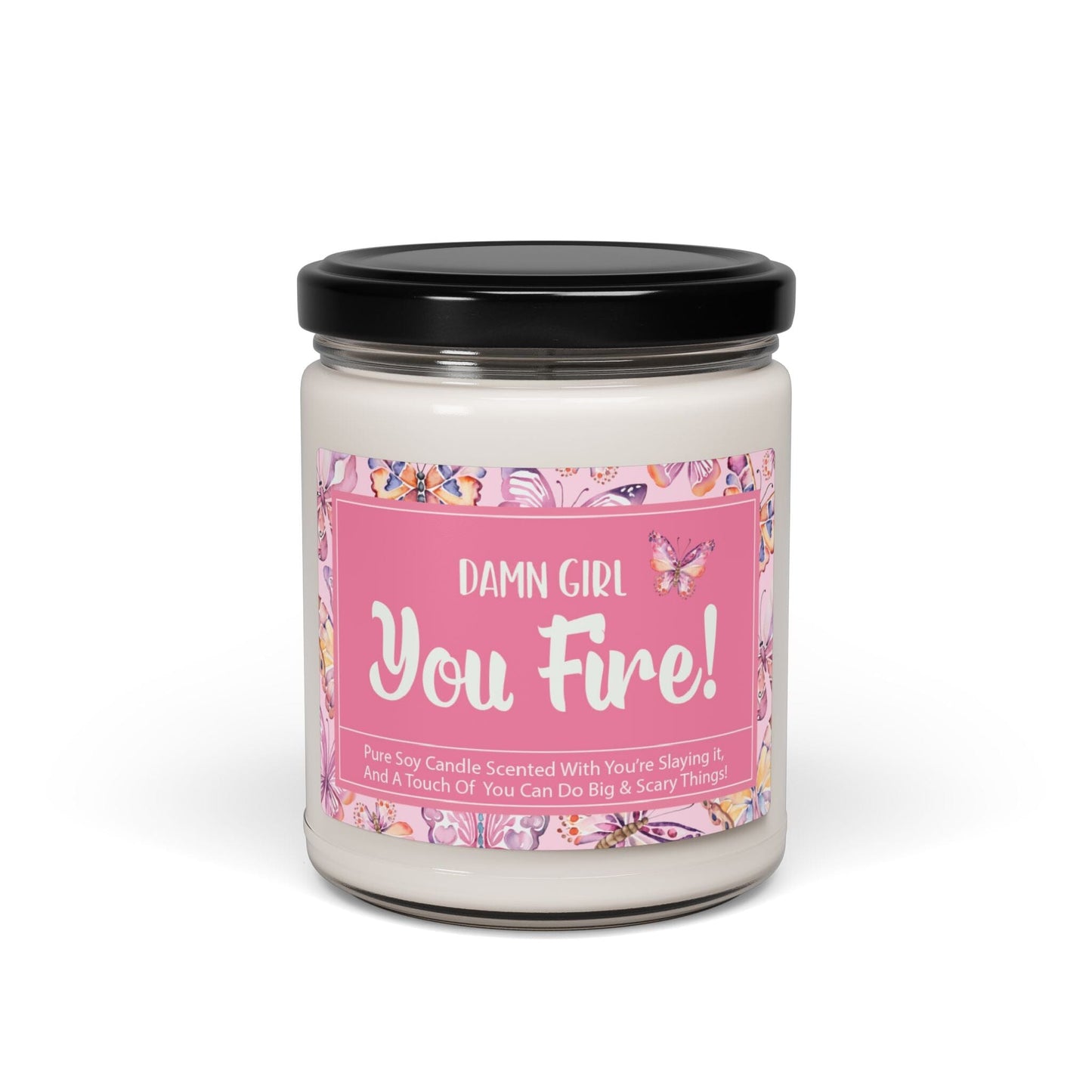 Damn Girl, You Fire ~ Coconut Girl Y2k Inspiration Candle, Coquette Teenage Girl Gifts Home Decor Printify 