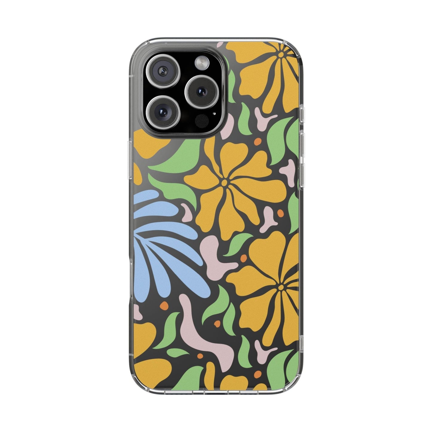 Matisse Floral Phone Case, Flower Market Phone Case, Clear Groovy Retro Flower iPhone Case for iPhone 12 mini, iPhone 13 Pro, iPhone 14 Phone Case Printify iPhone 16 Pro Max Without gift packaging 