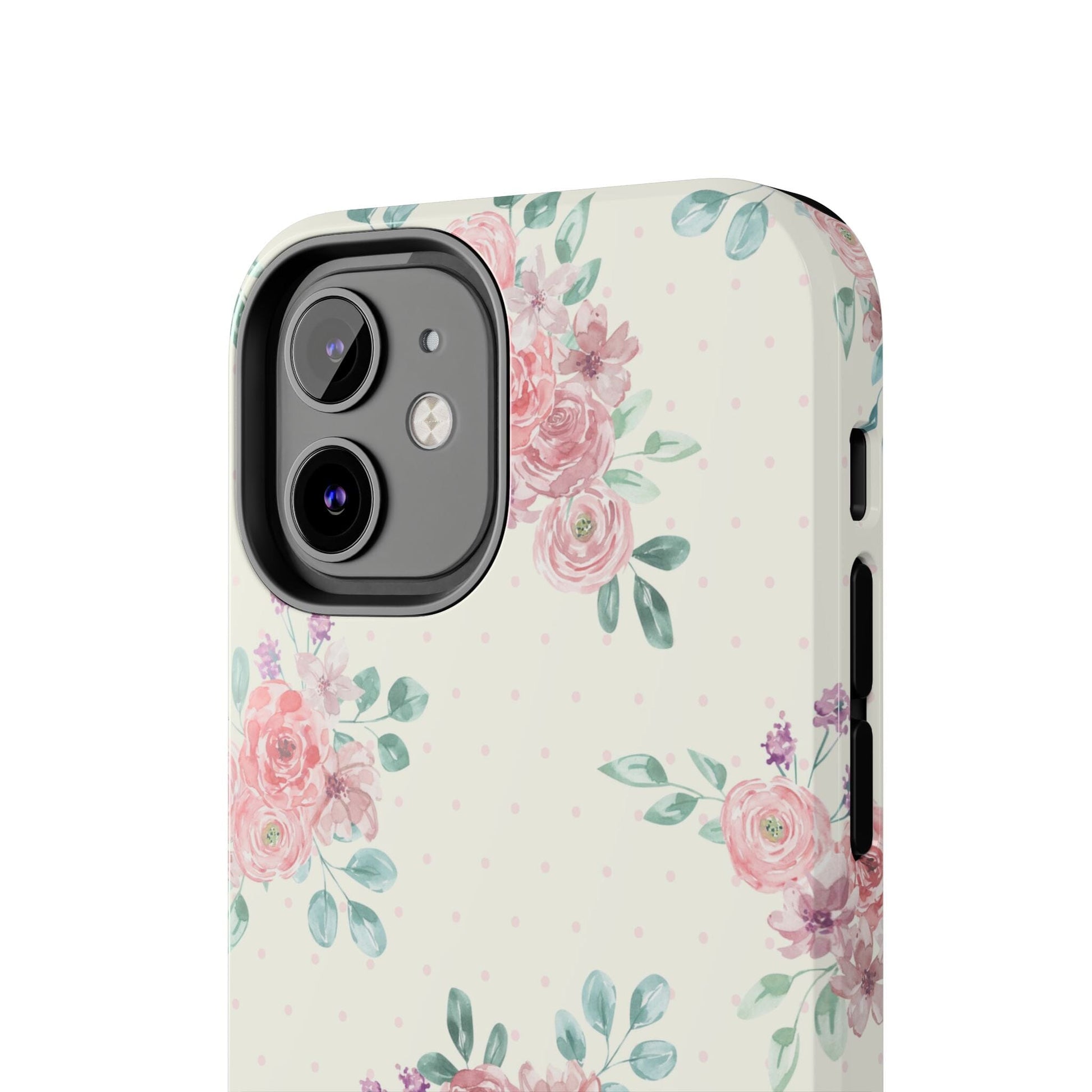 Vanilla Coquette Phone Case, Vintage Floral Phonecases, Summer Phone Cases, Cute Trendy Flower iPhone Case for 12 Mini 13 14 Pro 15 Pro Max Phone Case Printify 