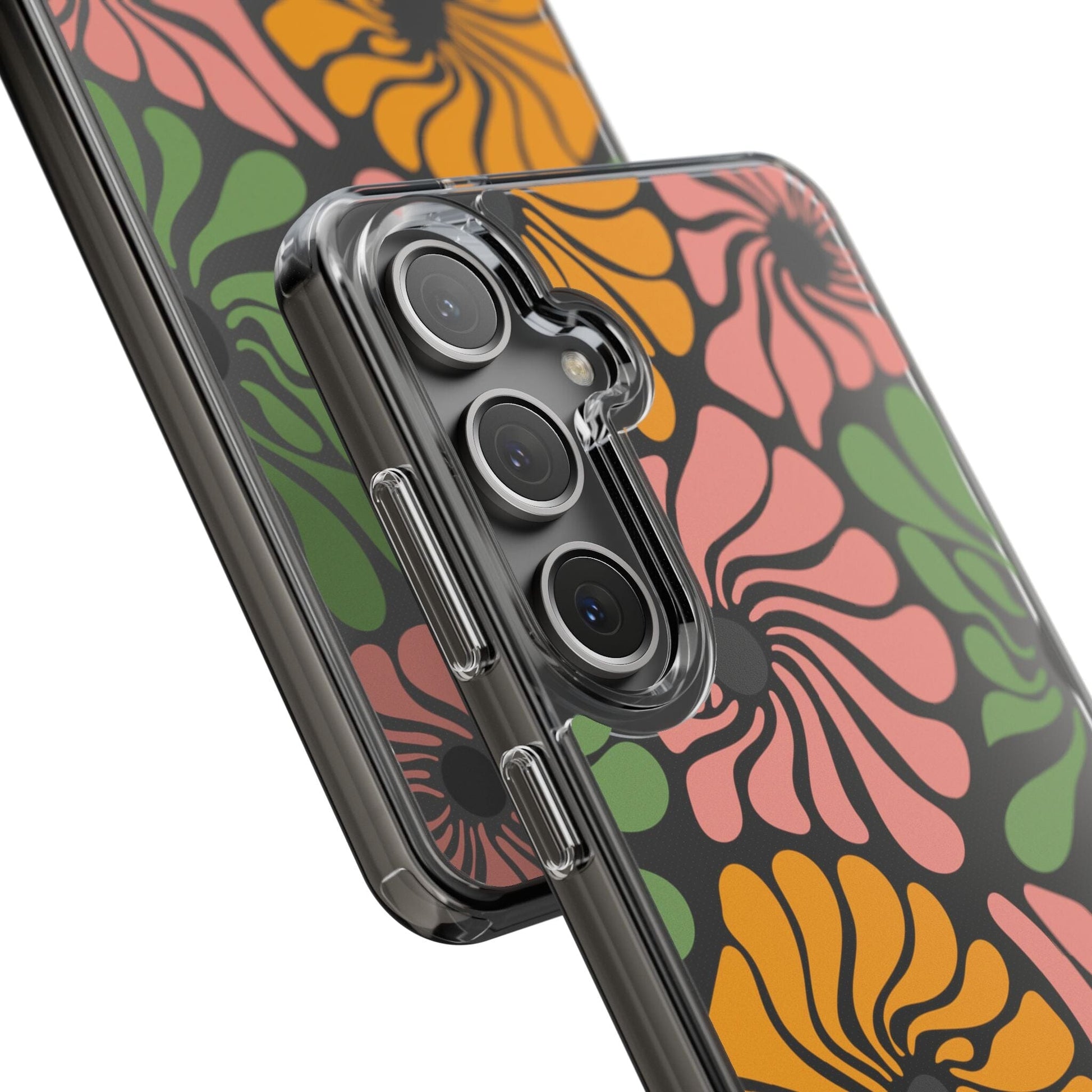 Retro Flower Phone Case, Hippie Boho Clear Phone Case, Matisse Flower Market Daisies Phonecase for iPhone 12, iPhone 13, iPhone 14 & Samsung Phone Case Printify 