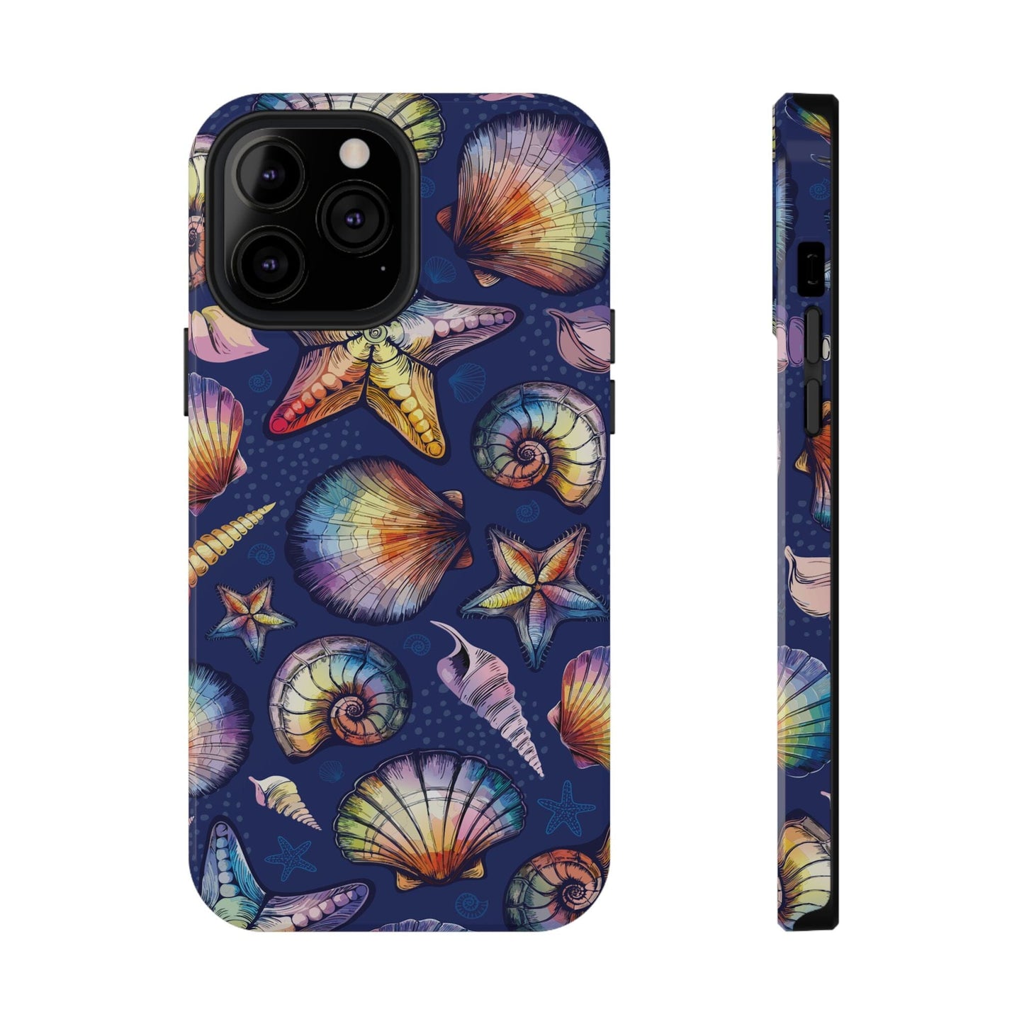 Rainbow Seashell Phone Case • Designed to fit most iPhone and Samsung Phones Phone Case Printify iPhone 13 Pro Max Glossy Without gift packaging