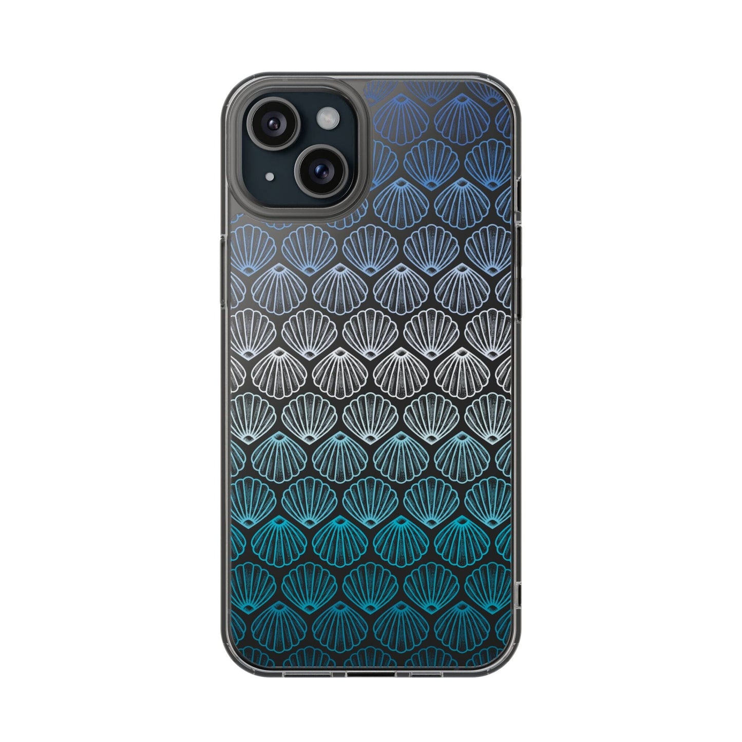 Coconut Girl Clear Phone Case, Mermaid Aesthetic Cell Phone, Ombre Seashell iPhone 16 Pro Max, iPhone 15 Pro, iPhone 14 Plus, Samsung Galaxy Phone Case Printify iPhone 15 Plus Without gift packaging 