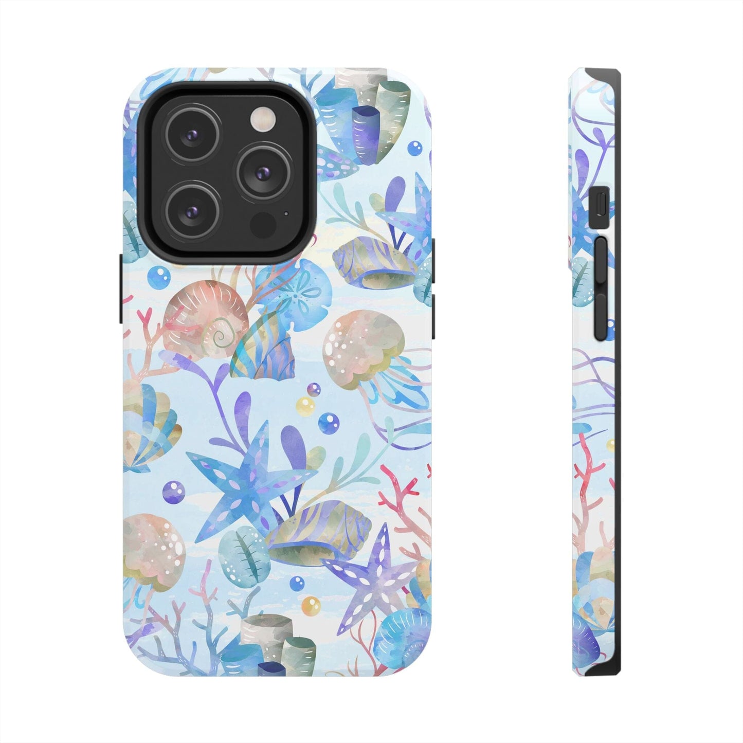 Vintage Seashell Phone Case • Beachy Summer Vibes Phone Case, Ocean Inspired Style fits most iPhone and Samsung Phones Phone Case Printify iPhone 14 Pro 