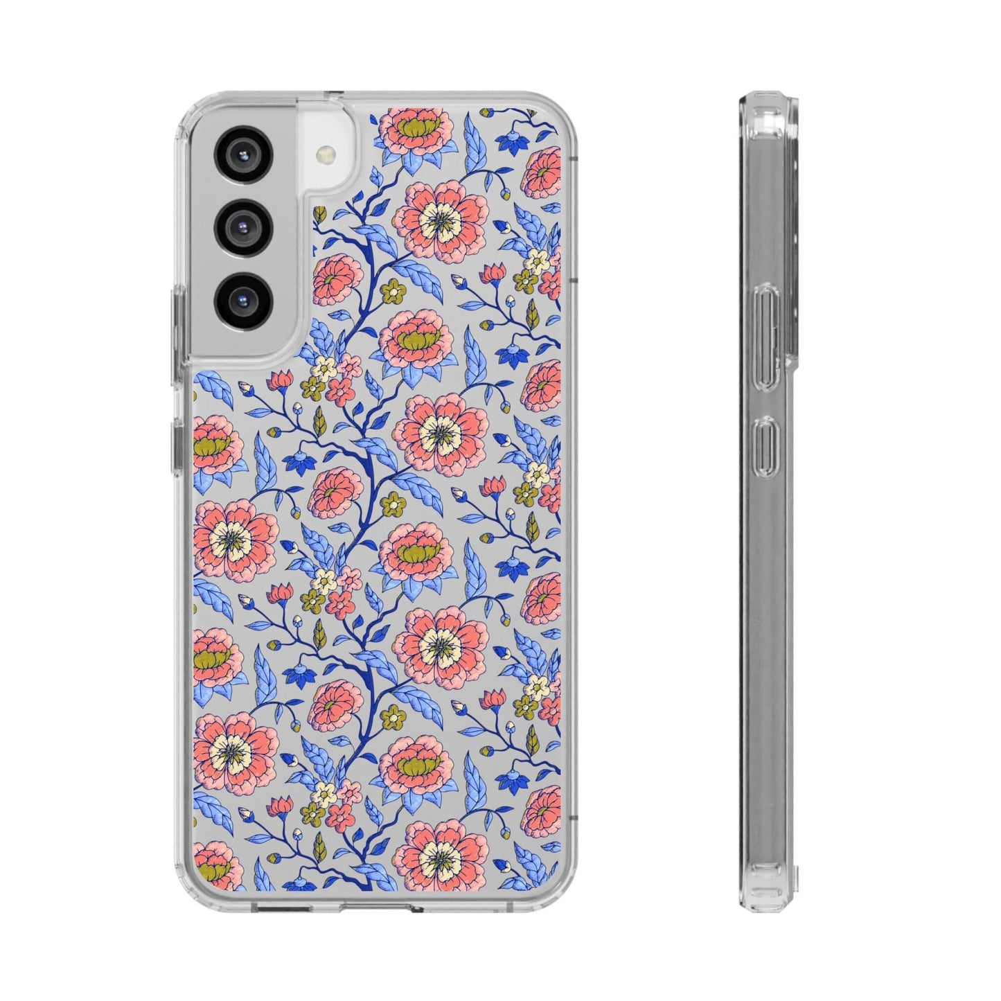 Clear Phone Case, iPhone 16 Pro Max Case, Chinoiserie Toile – Compatible with Most iPhone and Samsung Models Phone Case Printify Samsung Galaxy S22 Plus Without gift packaging 