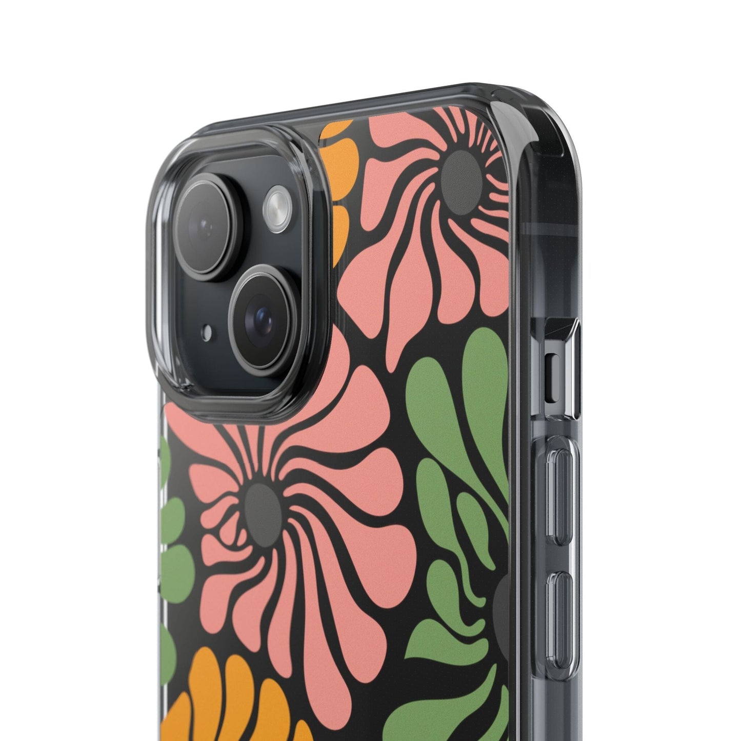 Retro Flower Phone Case, Hippie Boho Clear Phone Case, Matisse Flower Market Daisies Phonecase for iPhone 12, iPhone 13, iPhone 14 & Samsung Phone Case Printify 