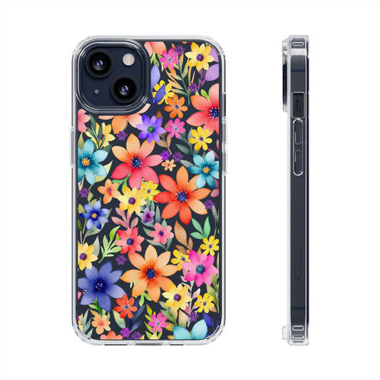 iPhone 16 Pro Case, Clear Phone Case, Flower Phone Case s24 Ultra Case, Cute Phonecase, Coquette Phone Case Phone Case Printify iPhone 13 Without gift packaging 