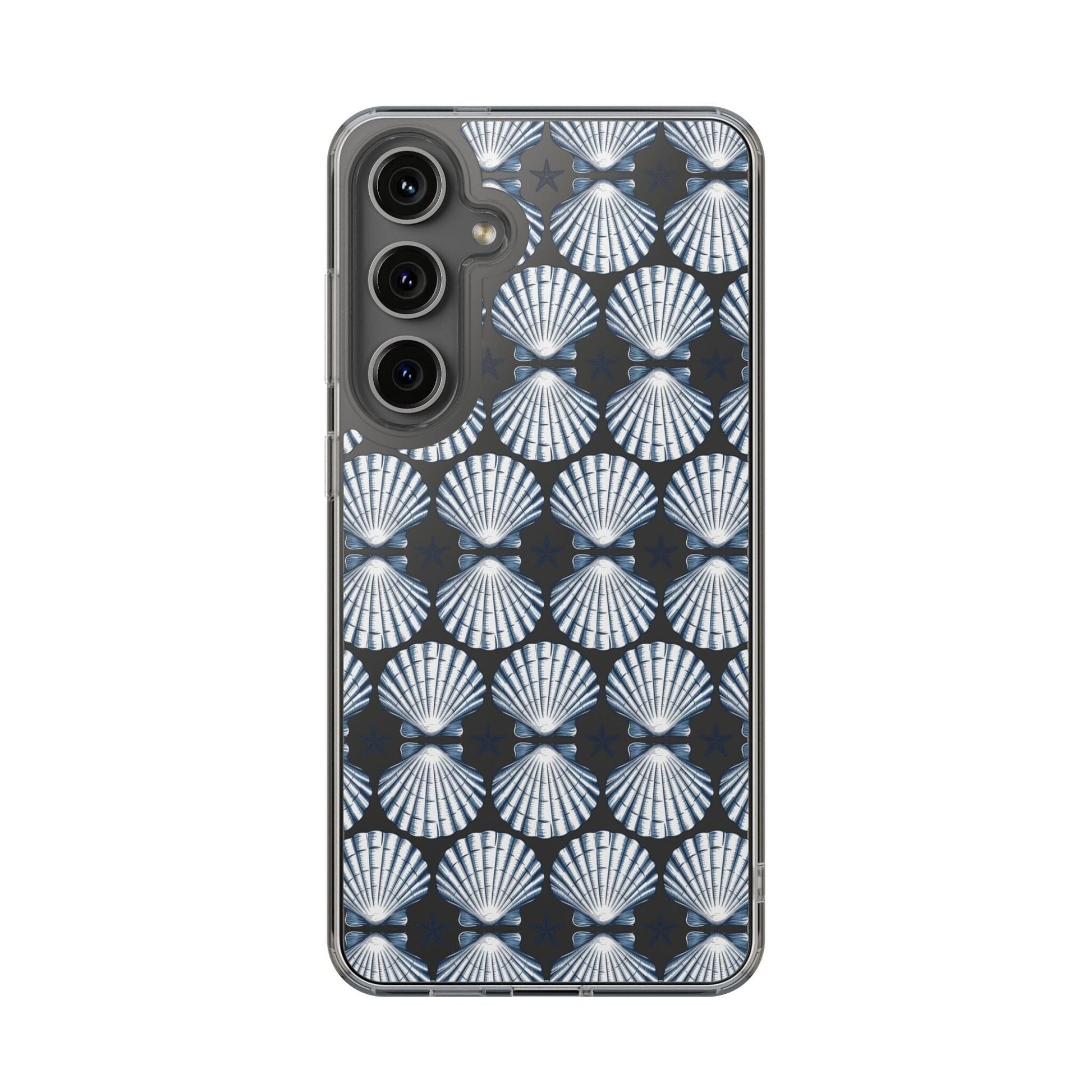 Meet Me At The Beach, iPhone 16 Clear Phone Case, Summer Vibes Seashell Phone Cases, iPhone 16 Pro, iPhone 15 Plus, 14 Pro, Samsung Galaxy Phone Case Printify Samsung Galaxy S24 Plus Without gift packaging 