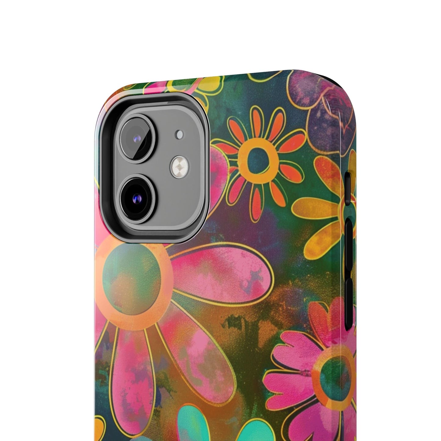 70s Retro Daisy Phone Case • Impact Resistant Cases Designed to fit Most iPhone and Samsung Phones Phone Case Printify iPhone 12 