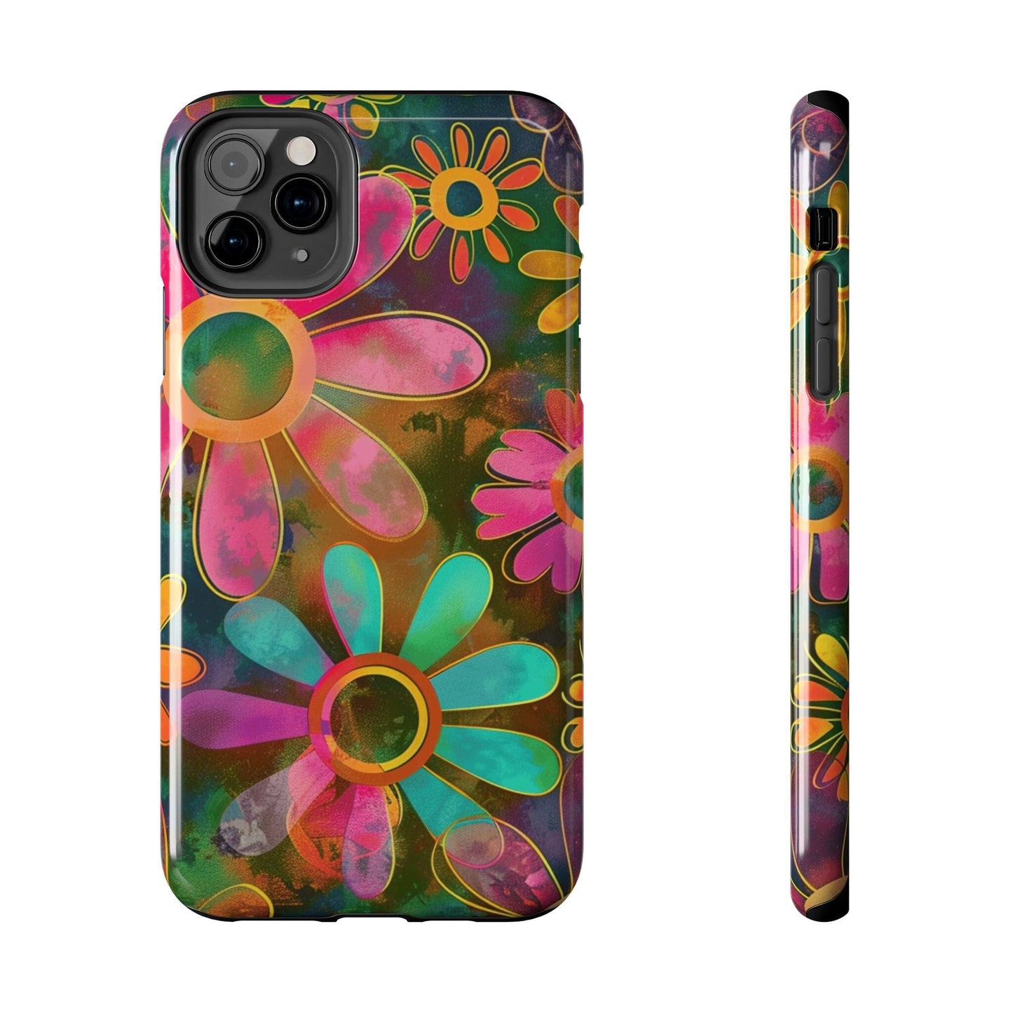 70s Retro Daisy Phone Case • Impact Resistant Cases Designed to fit Most iPhone and Samsung Phones Phone Case Printify iPhone 11 Pro Max 