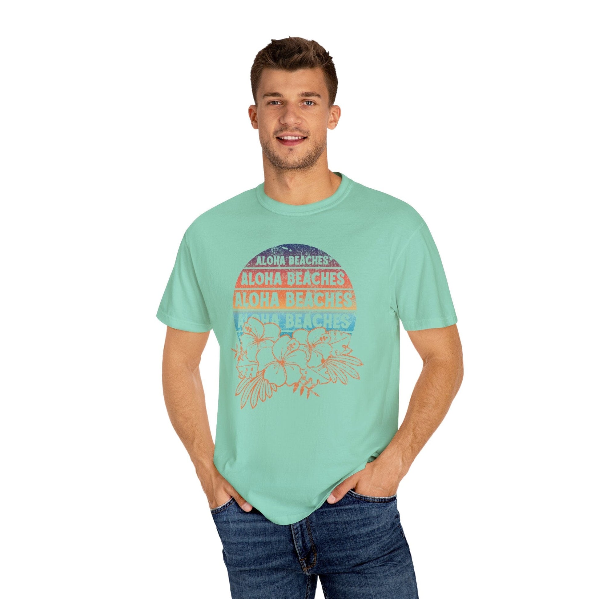 Mermaidcore Aloha Beaches Shirt, Coconut Girl Aesthetic, Ocean Inspired Style, VSCO Clothing, Y2K Shirts, Teenage Girl Gift T-Shirt Printify 
