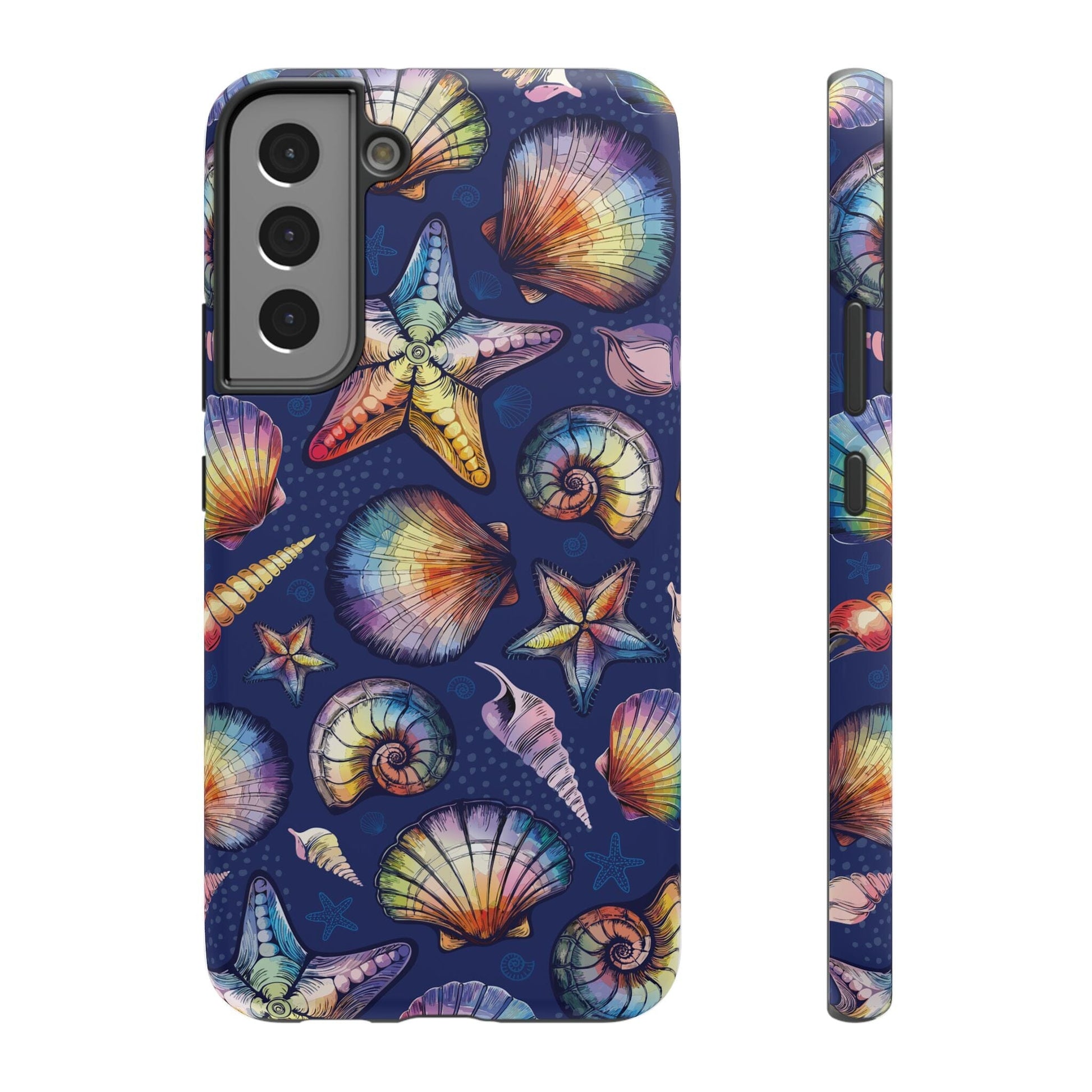 Rainbow Seashell Phone Case • Designed to fit most iPhone and Samsung Phones Phone Case Printify Samsung Galaxy S22 Plus Matte Without gift packaging