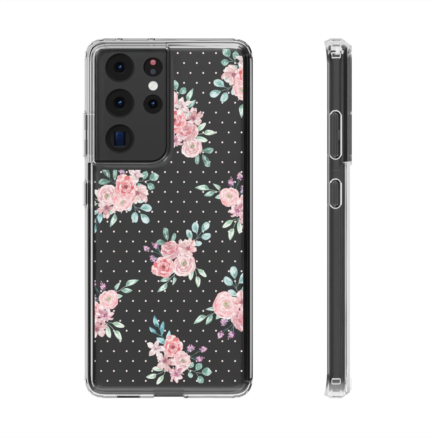 Grandma Core Aesthetic Clear Floral Phone Case • Designed to fit most iPhone and Samsung Phones Phone Case Printify Samsung Galaxy S21 Ultra Without gift packaging 