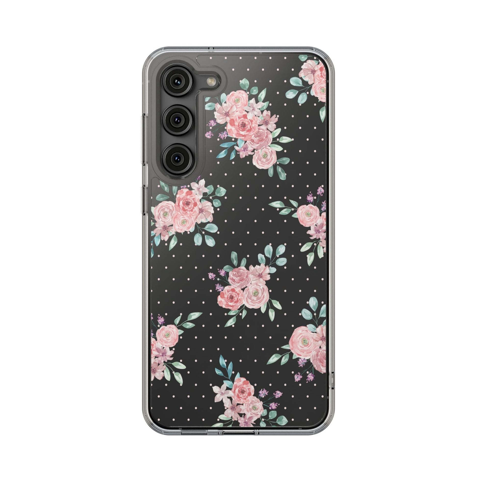 Grandma Core Aesthetic Clear Floral Phone Case • Designed to fit most iPhone and Samsung Phones Phone Case Printify Samsung Galaxy S23 Plus Without gift packaging 