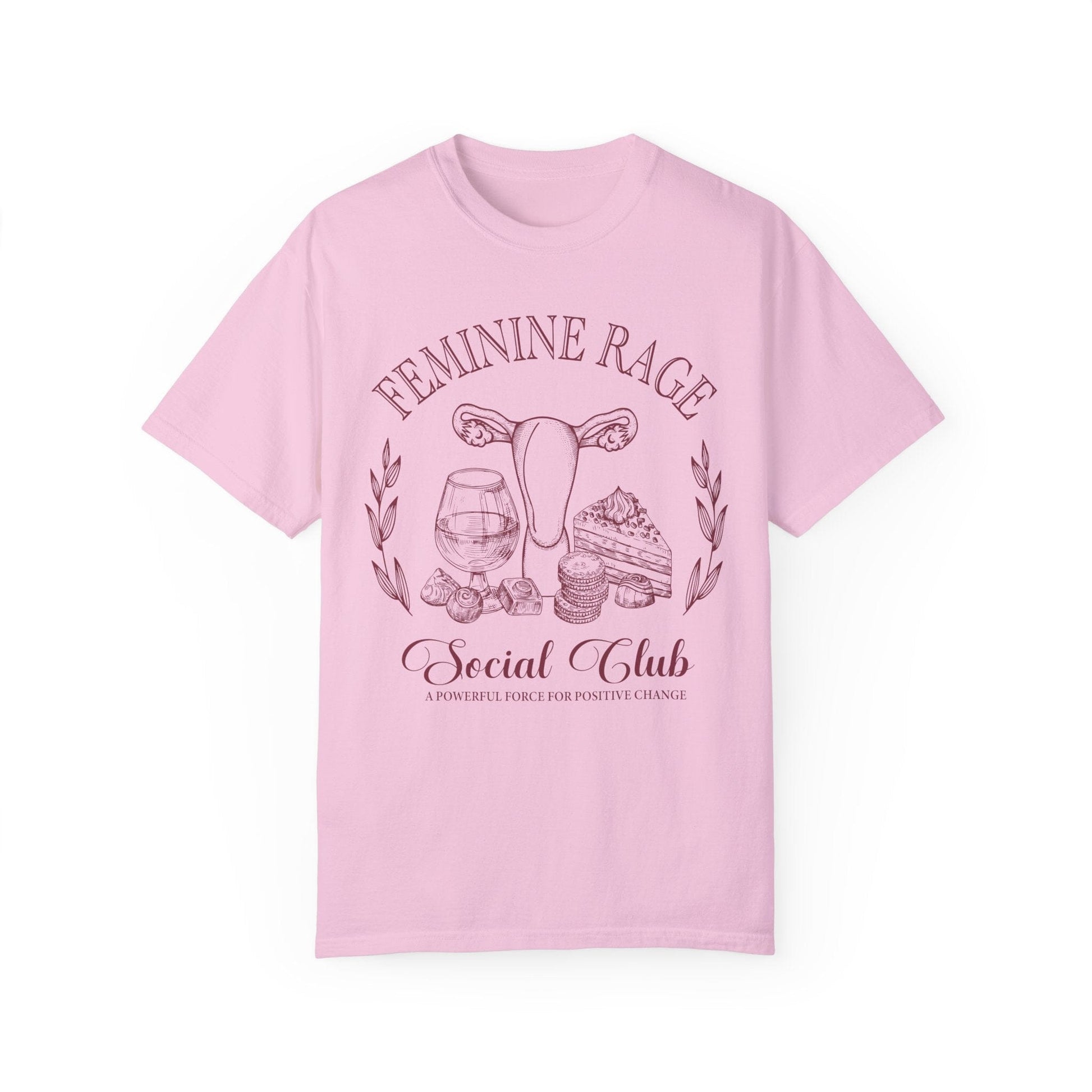 Feminine Rage Social Club T-shirt, Comfort Colors Shirts T-Shirt Printify Blossom S 