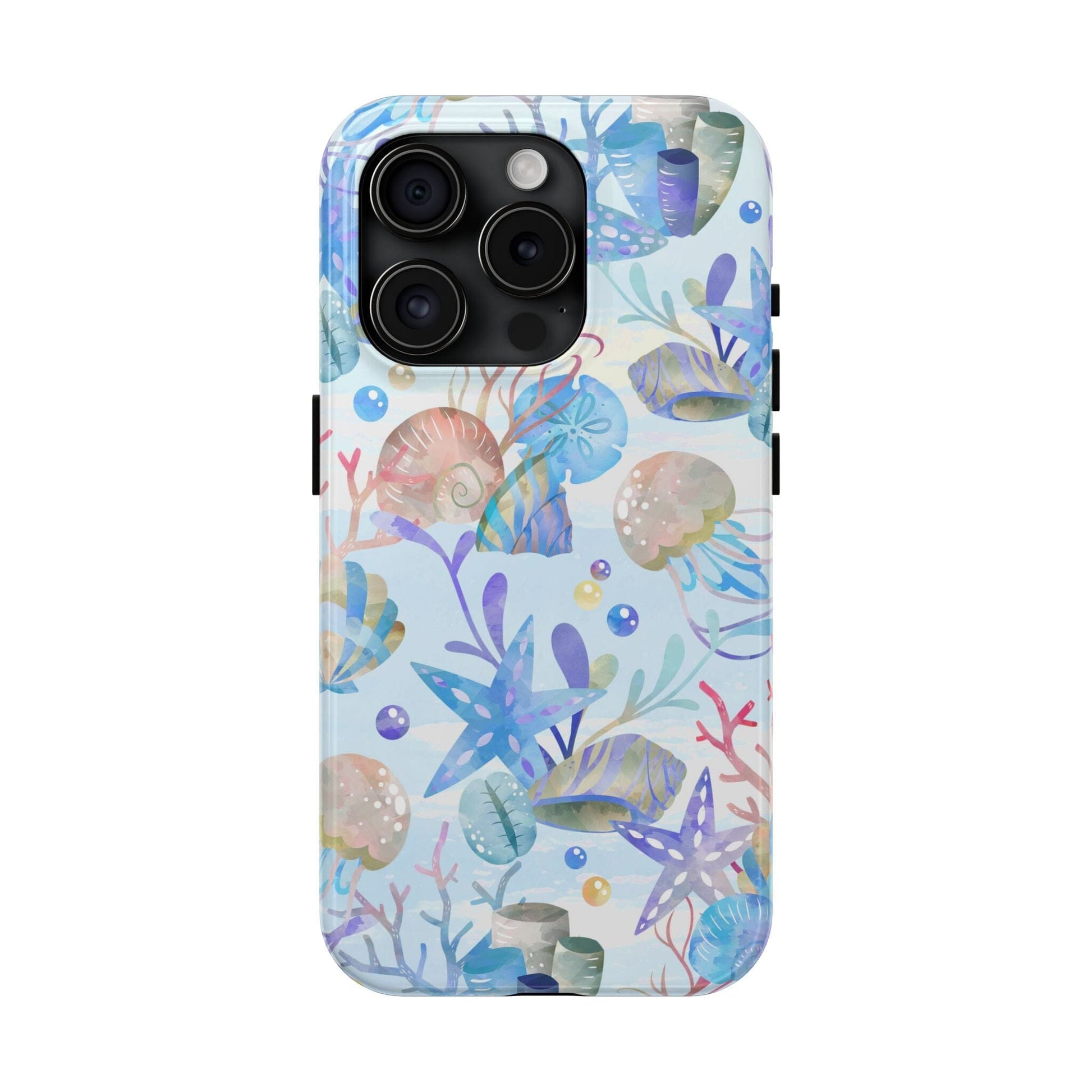 Vintage Seashell Phone Case • Beachy Summer Vibes Phone Case, Ocean Inspired Style fits most iPhone and Samsung Phones Phone Case Printify iPhone 15 Pro 