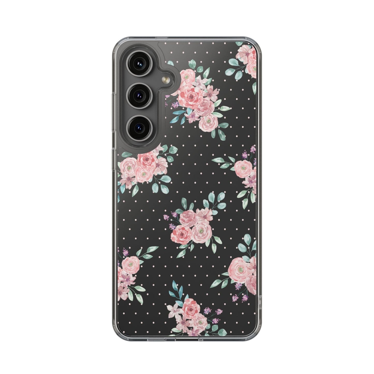 Grandma Core Aesthetic Clear Floral Phone Case • Designed to fit most iPhone and Samsung Phones Phone Case Printify Samsung Galaxy S24 Plus Without gift packaging 