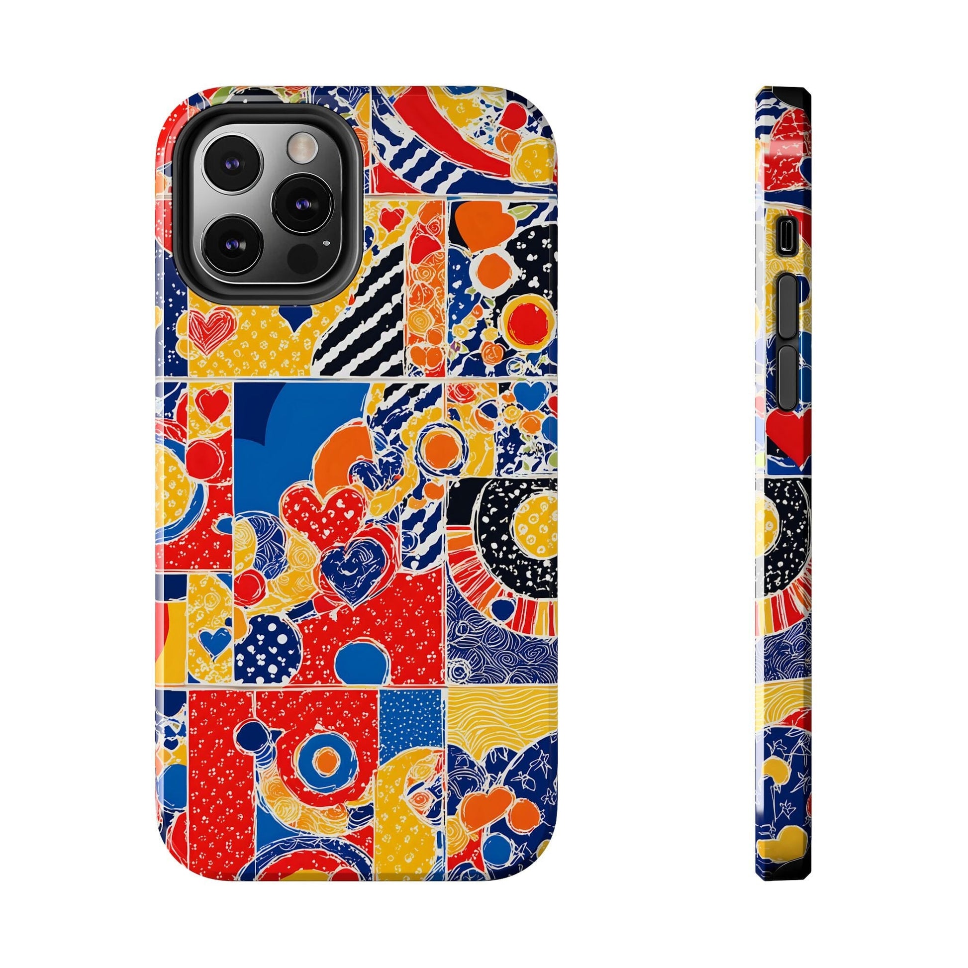 iPhone 16 Pro Case, Collage Phonecase, Mosaic Phone Case, s24 Ultra Case Phone Case Printify iPhone 12 Pro 