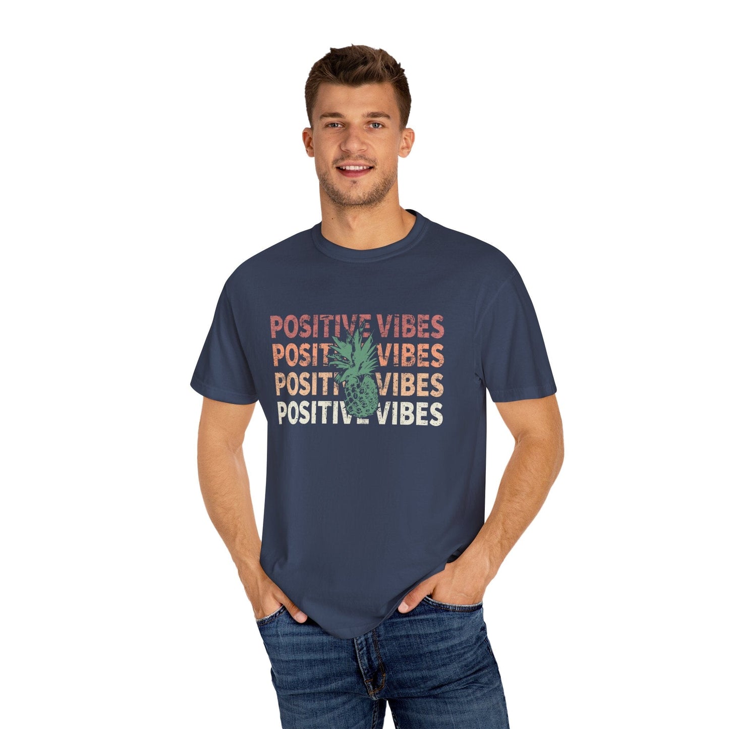IVF Mama Pineapple Good Vibes Only Shirt | IVF Gifts | Fertility Faith Miracles | Infertility T-Shirt | Transfer Day Good Luck T-Shirt Printify 