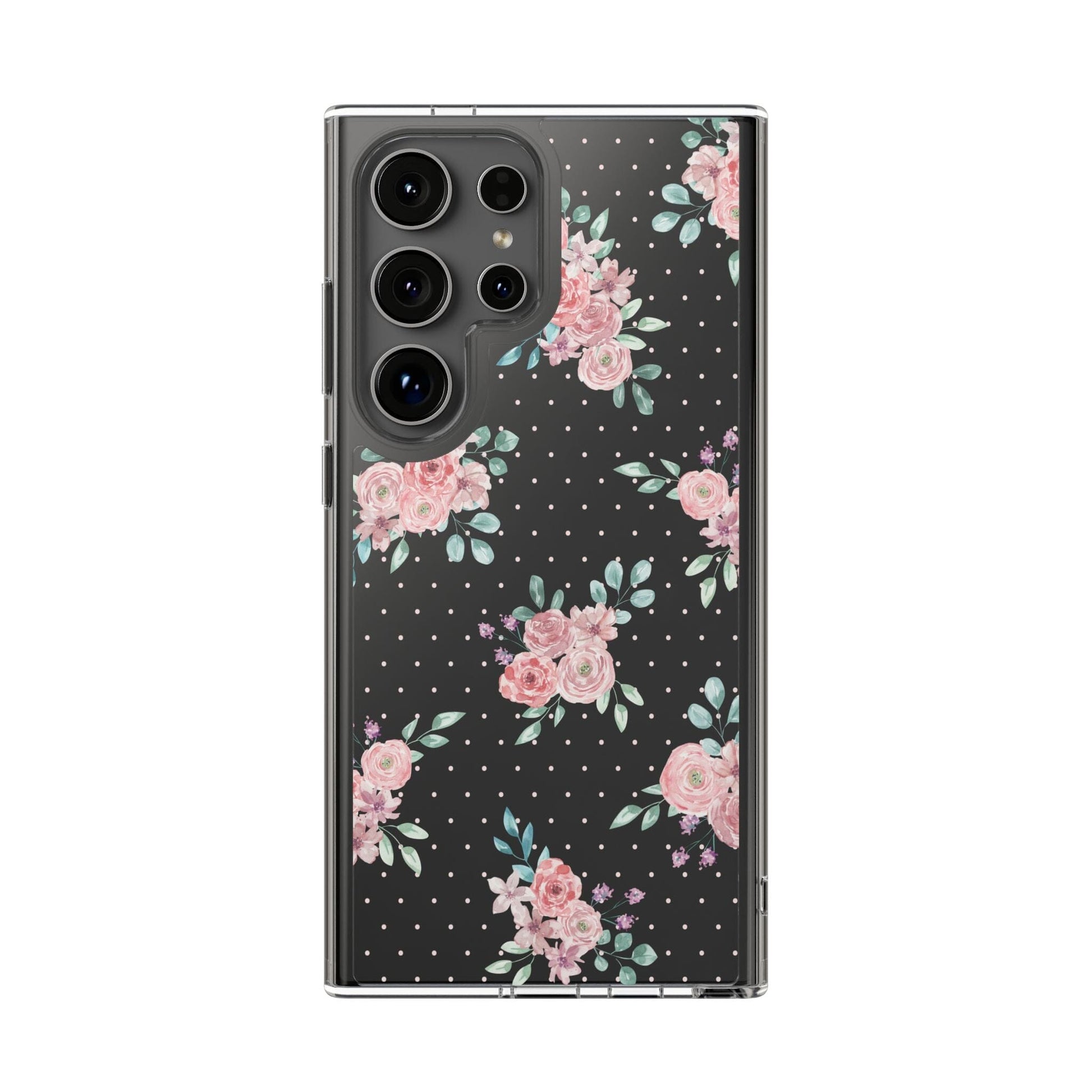 Grandma Core Aesthetic Clear Floral Phone Case • Designed to fit most iPhone and Samsung Phones Phone Case Printify Samsung Galaxy S24 Ultra Without gift packaging 