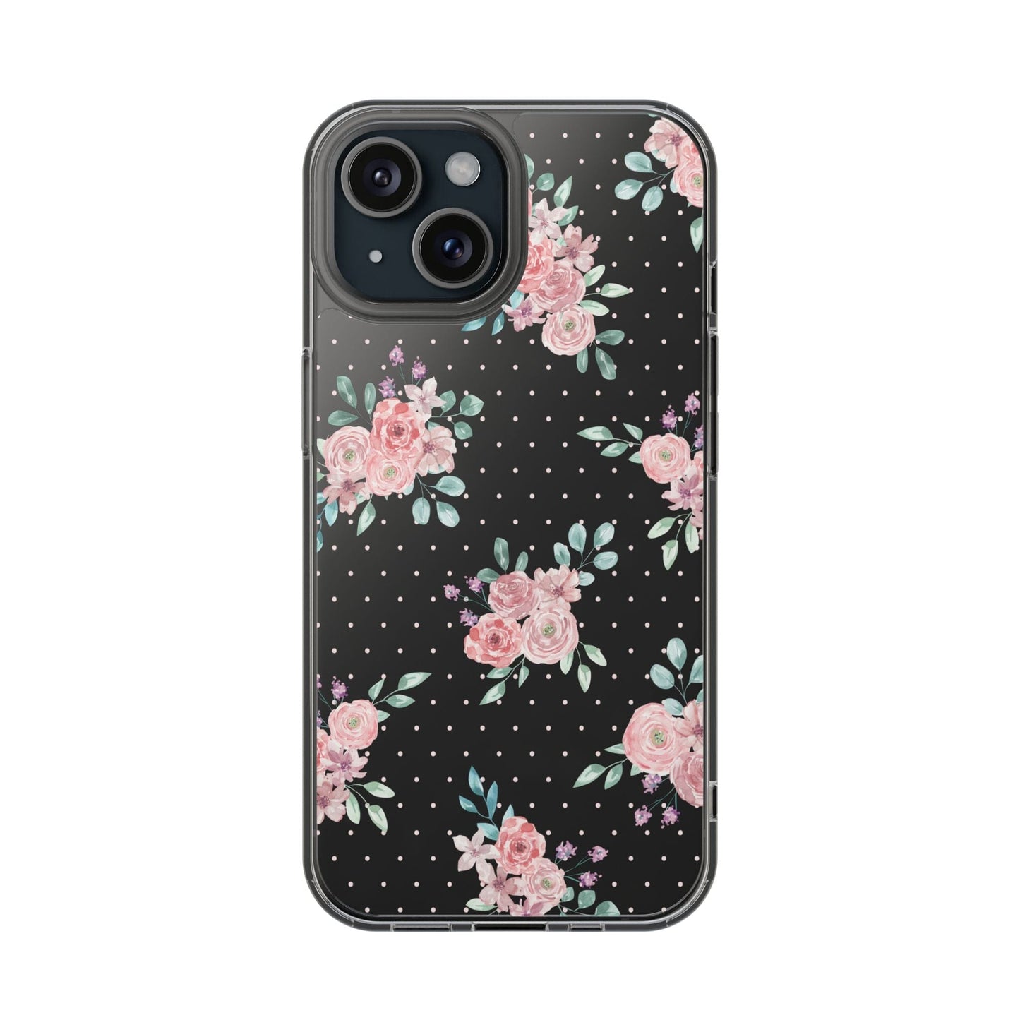 Grandma Core Aesthetic Clear Floral Phone Case • Designed to fit most iPhone and Samsung Phones Phone Case Printify iPhone 15 Without gift packaging 