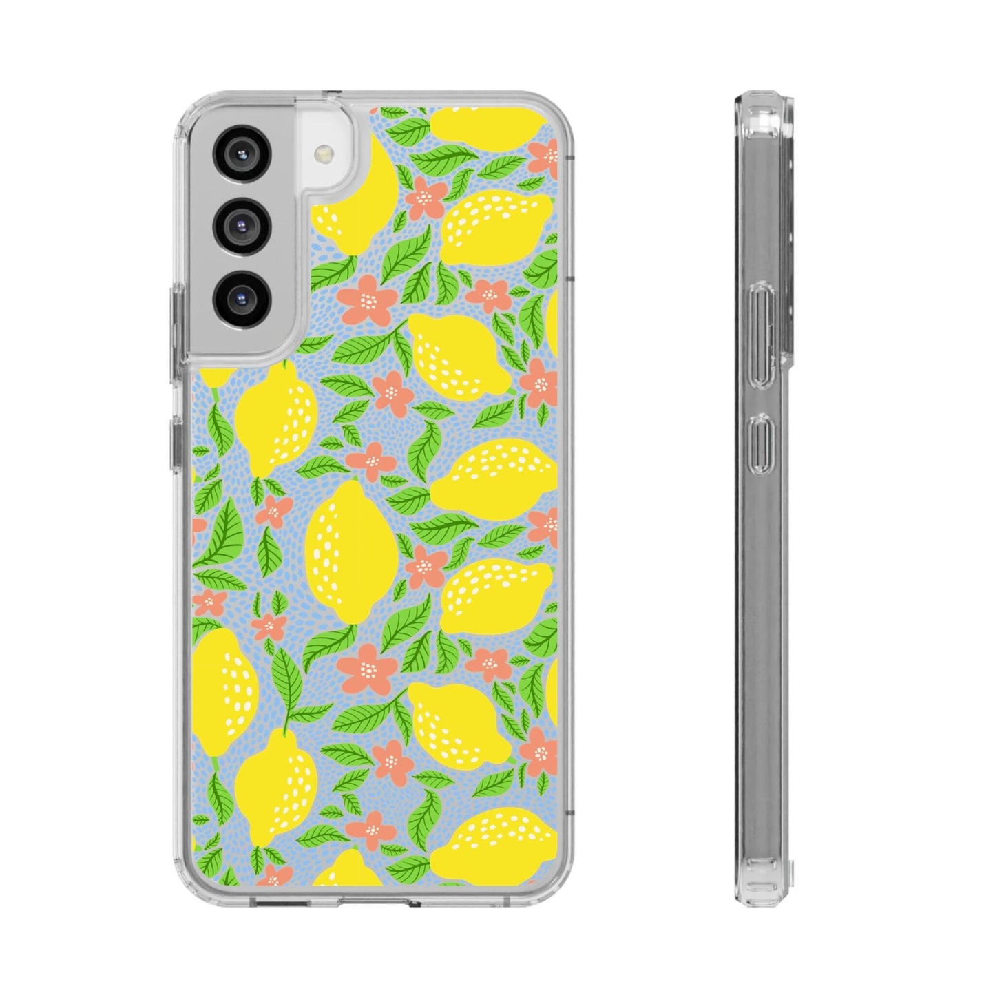 Clear iPhone 16 Pro Phone Case, Lemon Citron Coquette Phonecase • Designed to fit Most iPhone and Samsung Models Phone Case Printify Samsung Galaxy S22 Plus Without gift packaging 