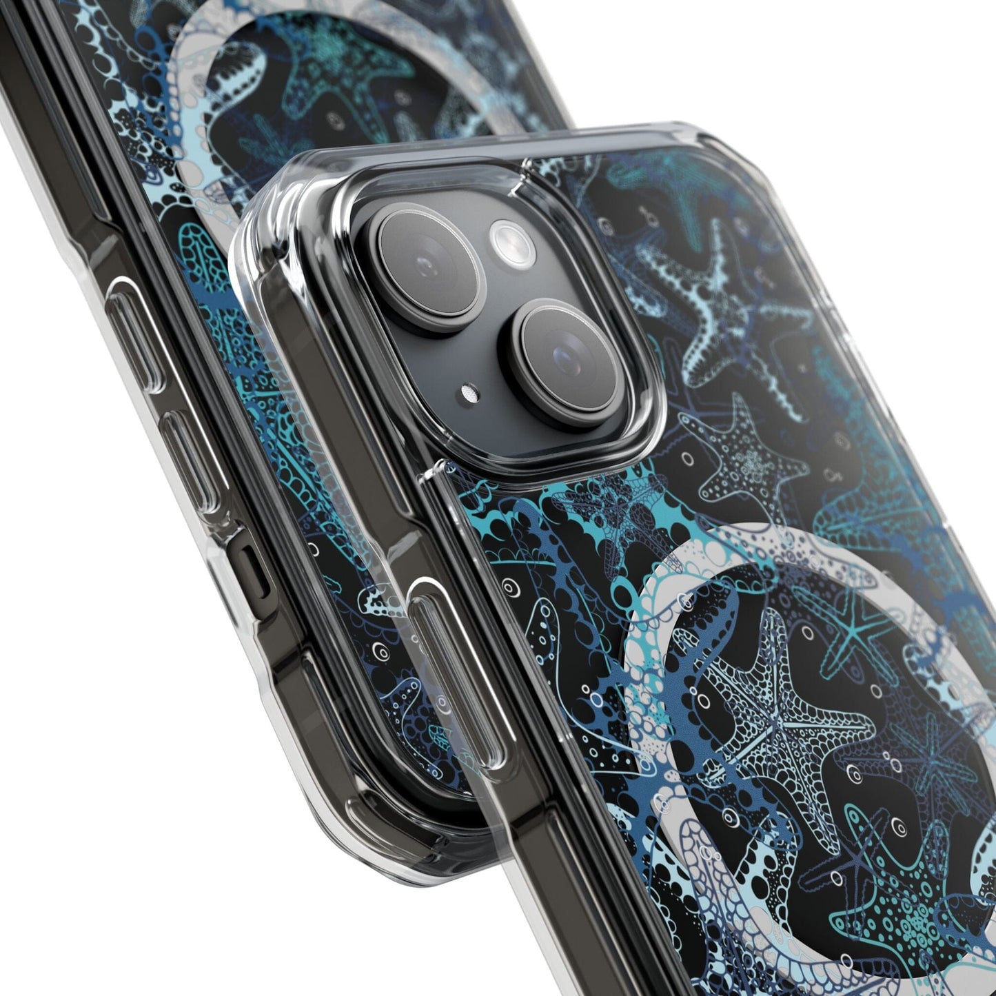 Magnetic Clear Starfish Phone Case • Summer iPhone Cases Phone Case Printify 