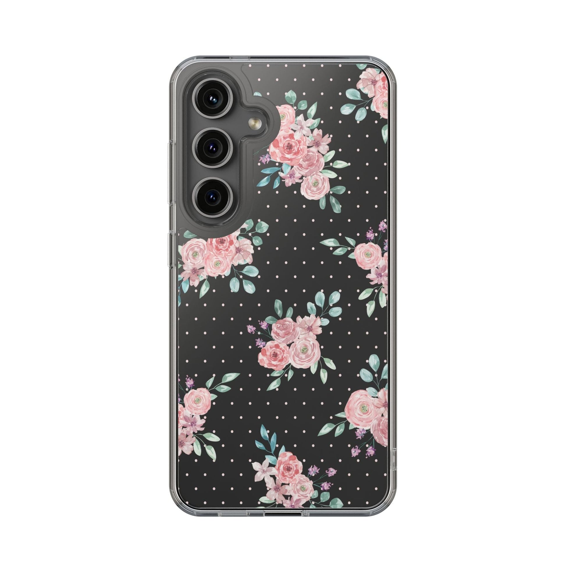 Grandma Core Aesthetic Clear Floral Phone Case • Designed to fit most iPhone and Samsung Phones Phone Case Printify Samsung Galaxy S24 Without gift packaging 