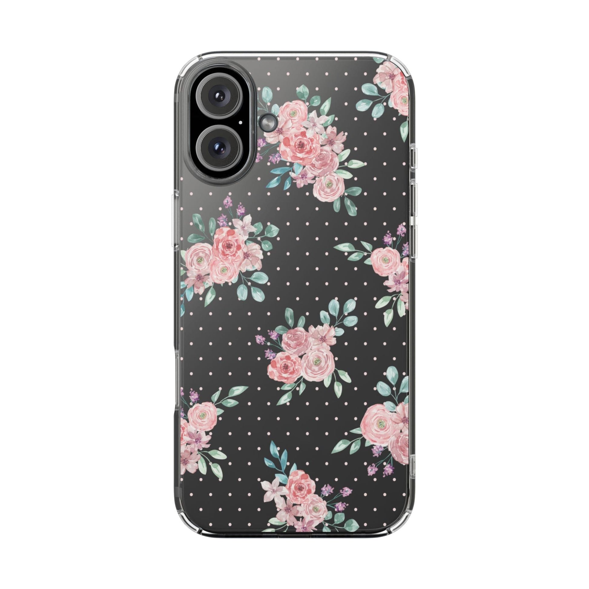 Grandma Core Aesthetic Clear Floral Phone Case • Designed to fit most iPhone and Samsung Phones Phone Case Printify iPhone 16 Plus Without gift packaging 