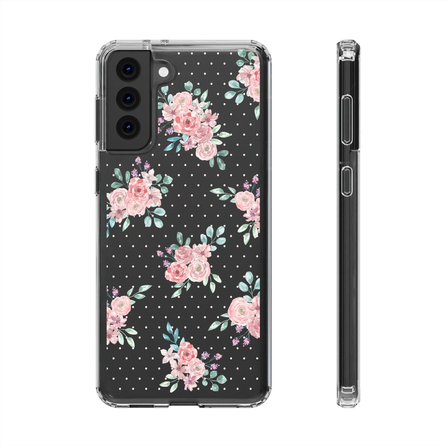 Grandma Core Aesthetic Clear Floral Phone Case • Designed to fit most iPhone and Samsung Phones Phone Case Printify Samsung Galaxy S21 Plus Without gift packaging 