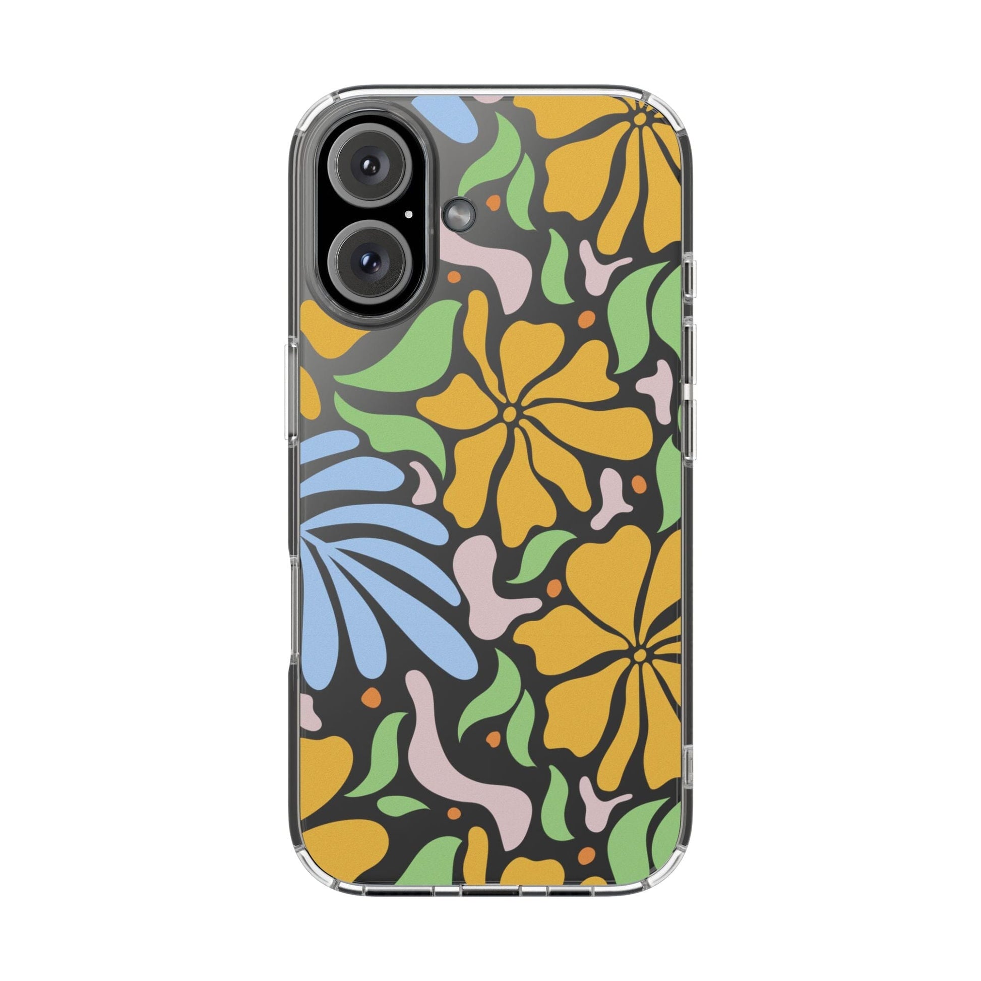 Matisse Floral Phone Case, Flower Market Phone Case, Clear Groovy Retro Flower iPhone Case for iPhone 12 mini, iPhone 13 Pro, iPhone 14 Phone Case Printify iPhone 16 Without gift packaging 